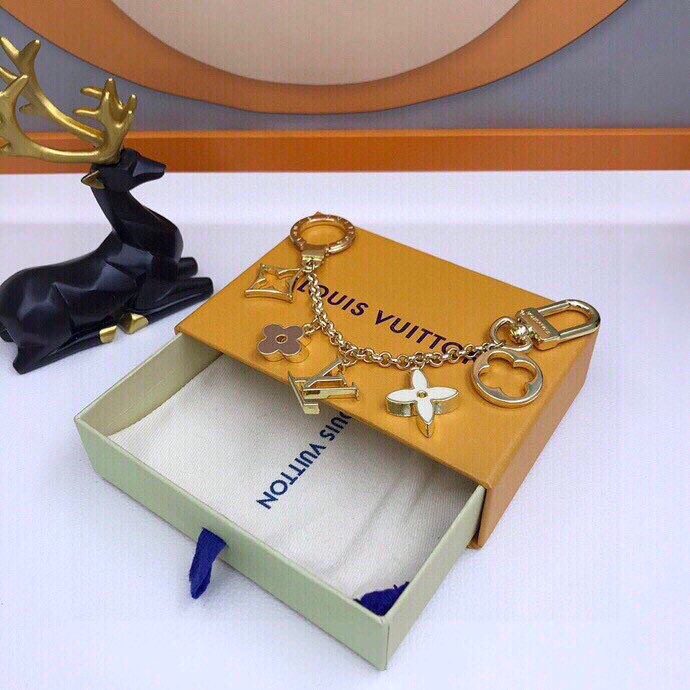 Louis Vuitton Fleur de Monogram Bag Charm Chain in Gold – Accessories M65111