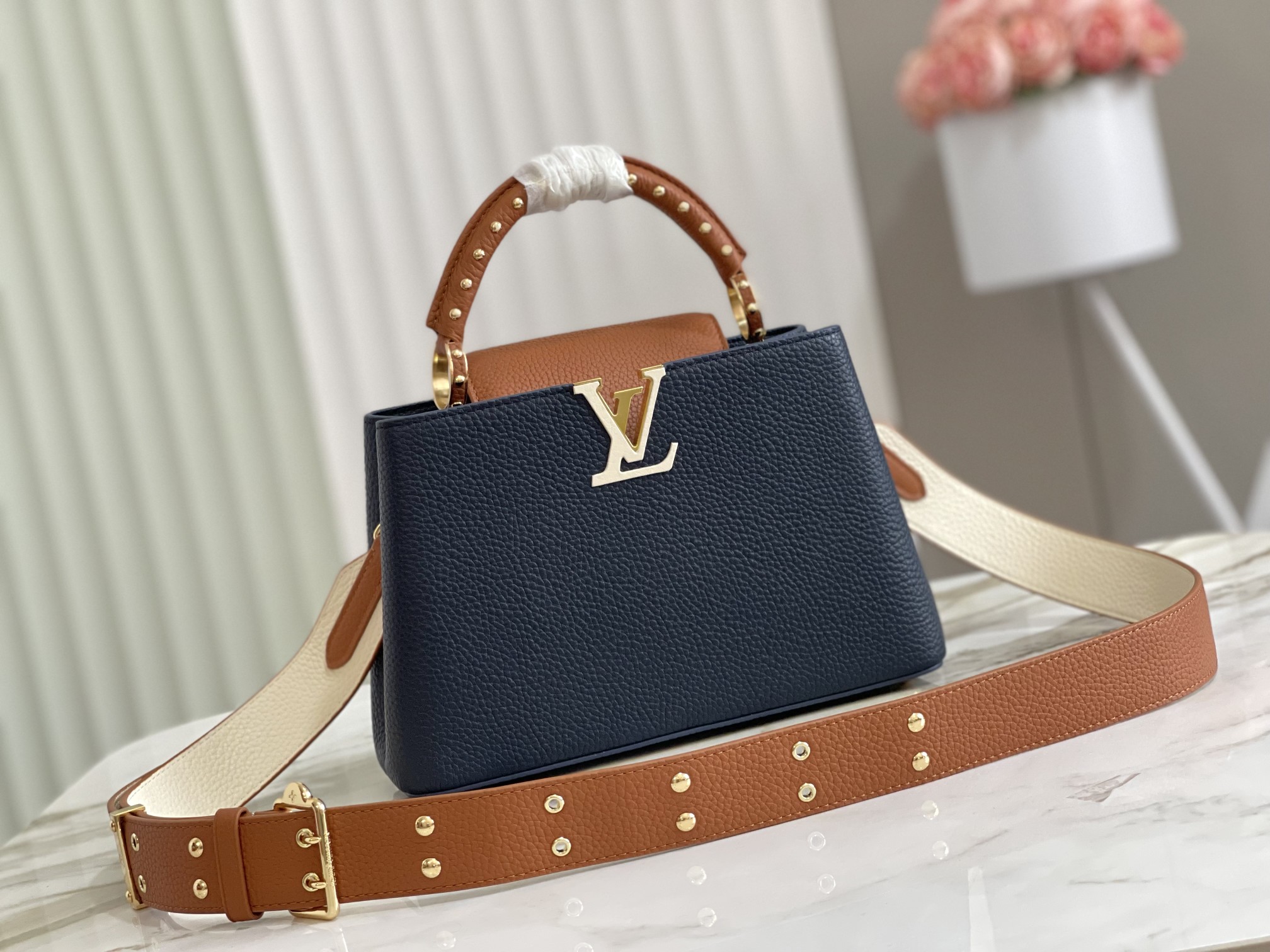 Louis Vuitton Capucines BB Capucines in Blue – WOMEN – Handbags M58695