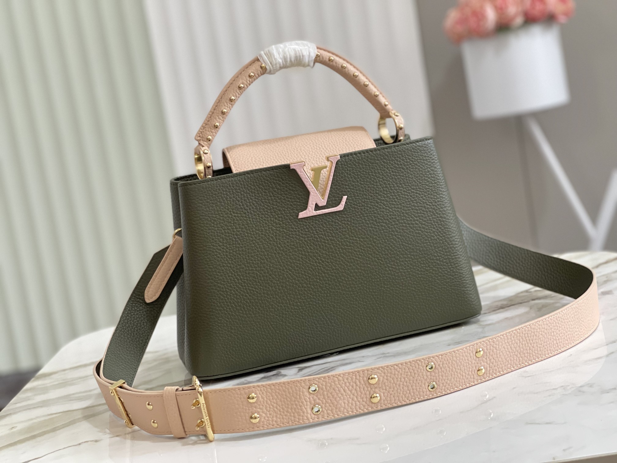 Louis Vuitton Capucines BB Capucines in Green – WOMEN – Handbags M58578