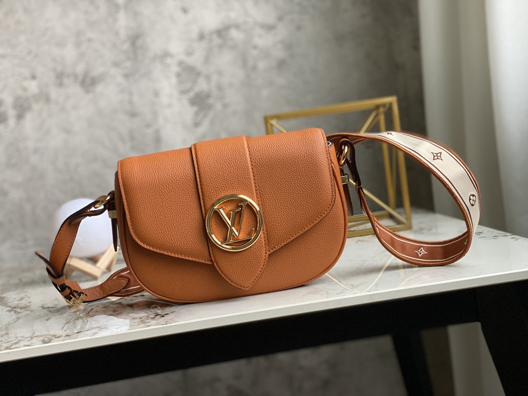 Louis Vuitton LV Pont 9 Soft MM – Women – Handbags M58968 Golden Siena