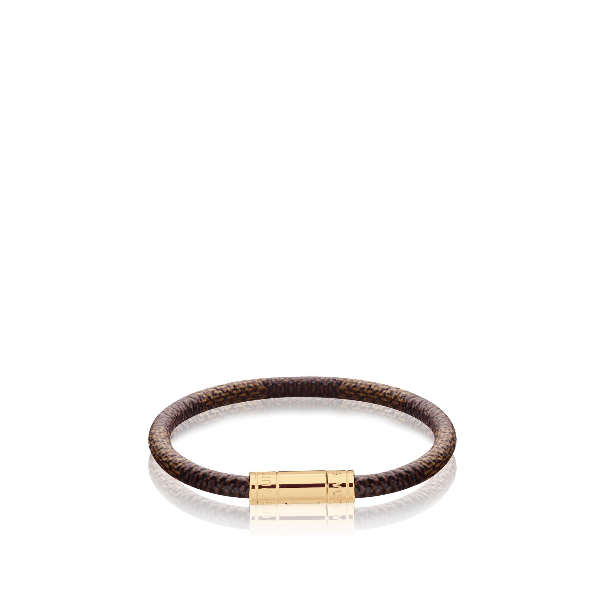 Louis Vuitton Keep It Bracelet Damier Ebene in Brown – Accessories M6139F