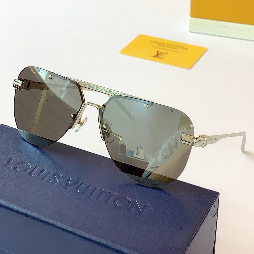 Louis Vuitton LV Ash Sunglasses in Silver – MEN – Accessories Z1262E Z1262W