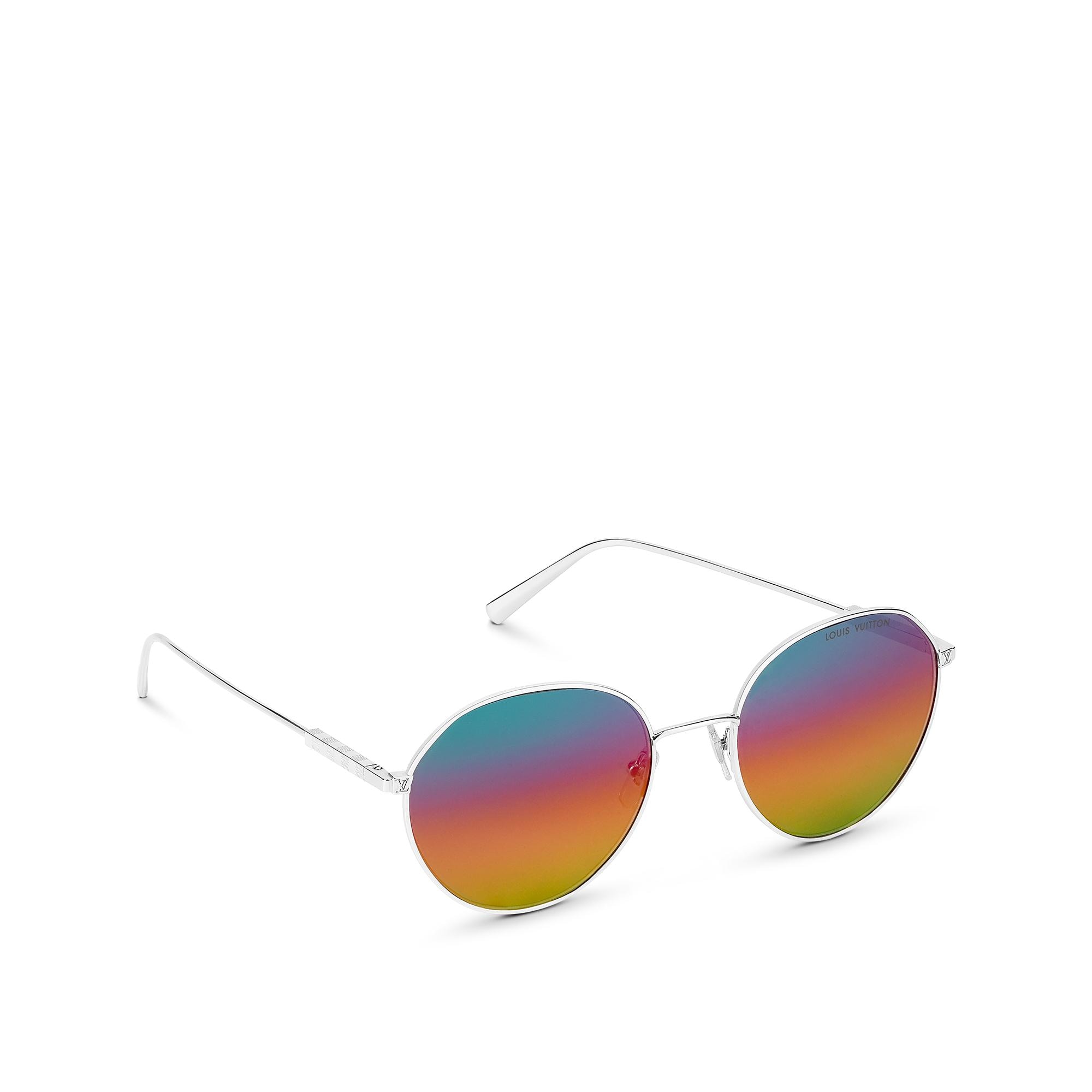 Louis Vuitton LV Ace Round Sunglasses in Silver – MEN – Accessories Z1604U