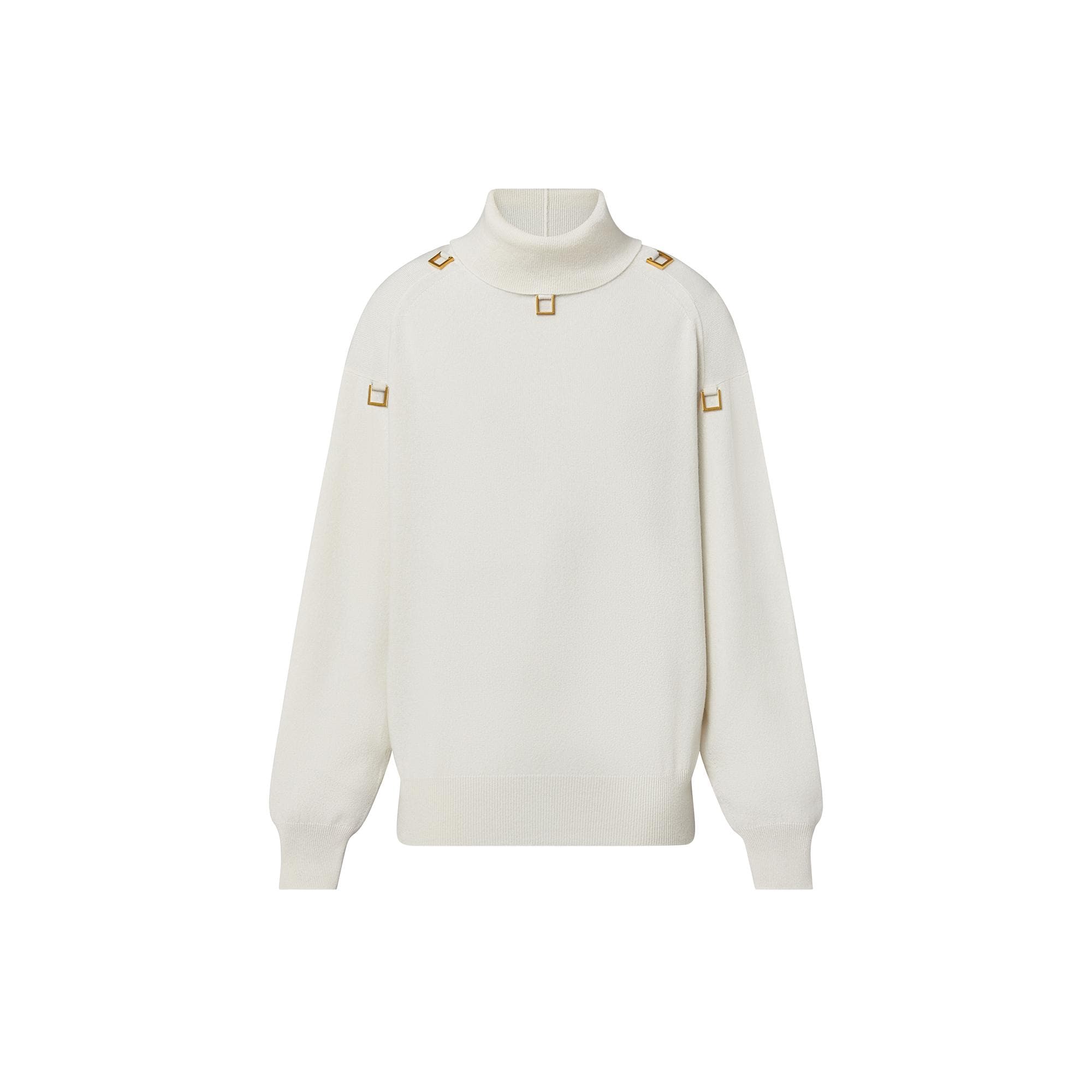 Louis Vuitton D-Ring Turtleneck Sweater – Women – Ready-to-Wear 1AAL8B Milk White