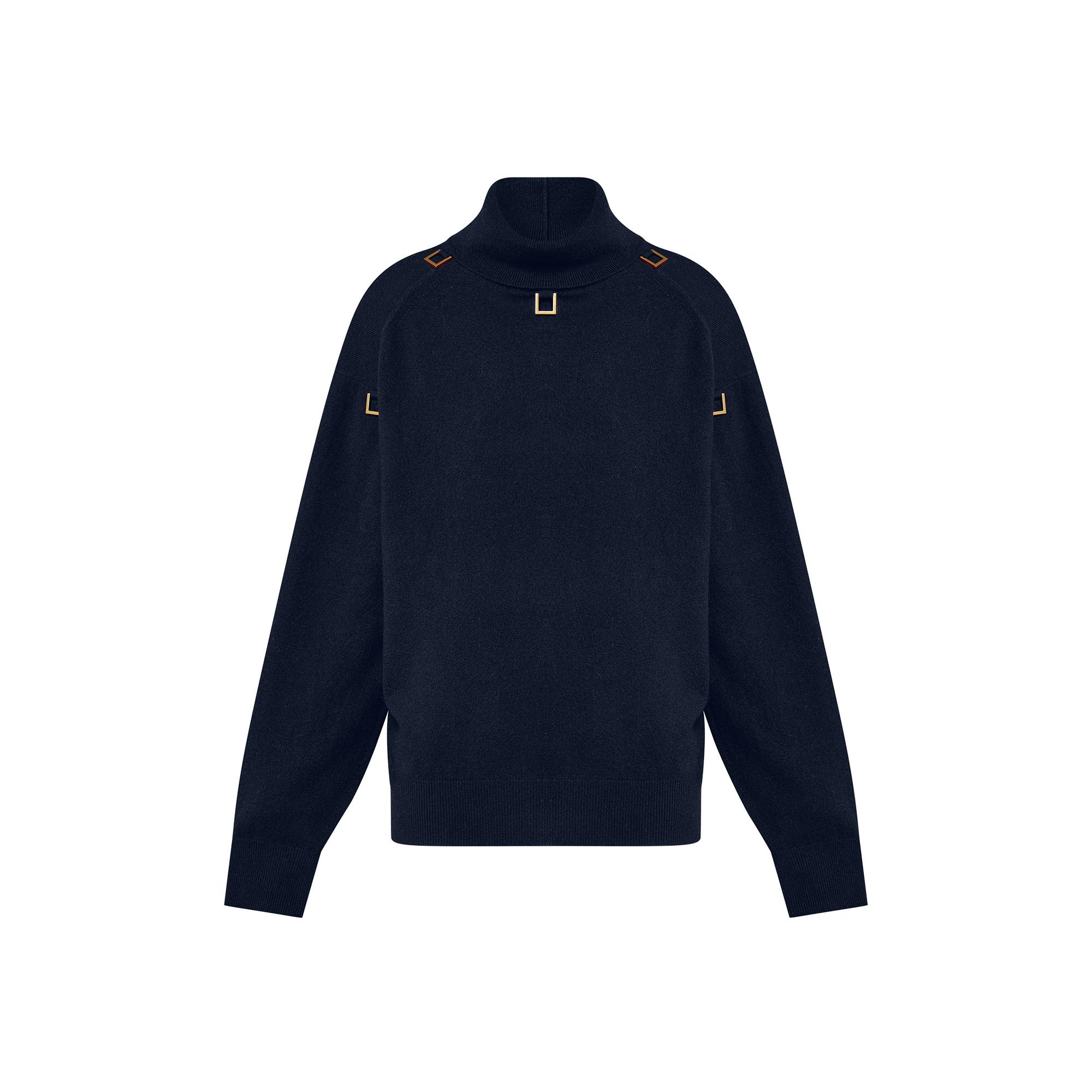 Louis Vuitton D-Ring Turtleneck Sweater – Women – Ready-to-Wear 1AAL8O Dark Blue