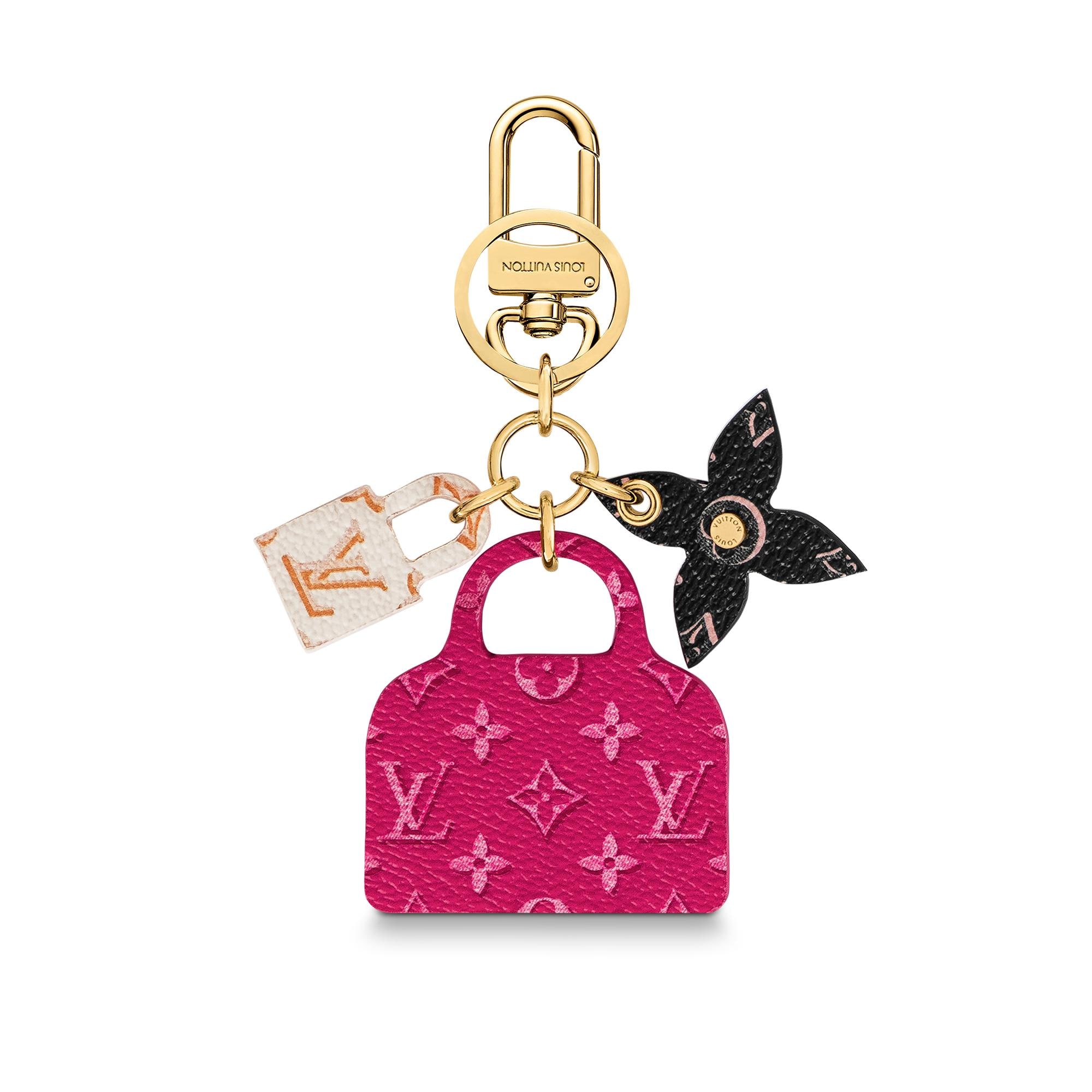 Cloth key ring Louis Vuitton Multicolour in Cloth - 26182983