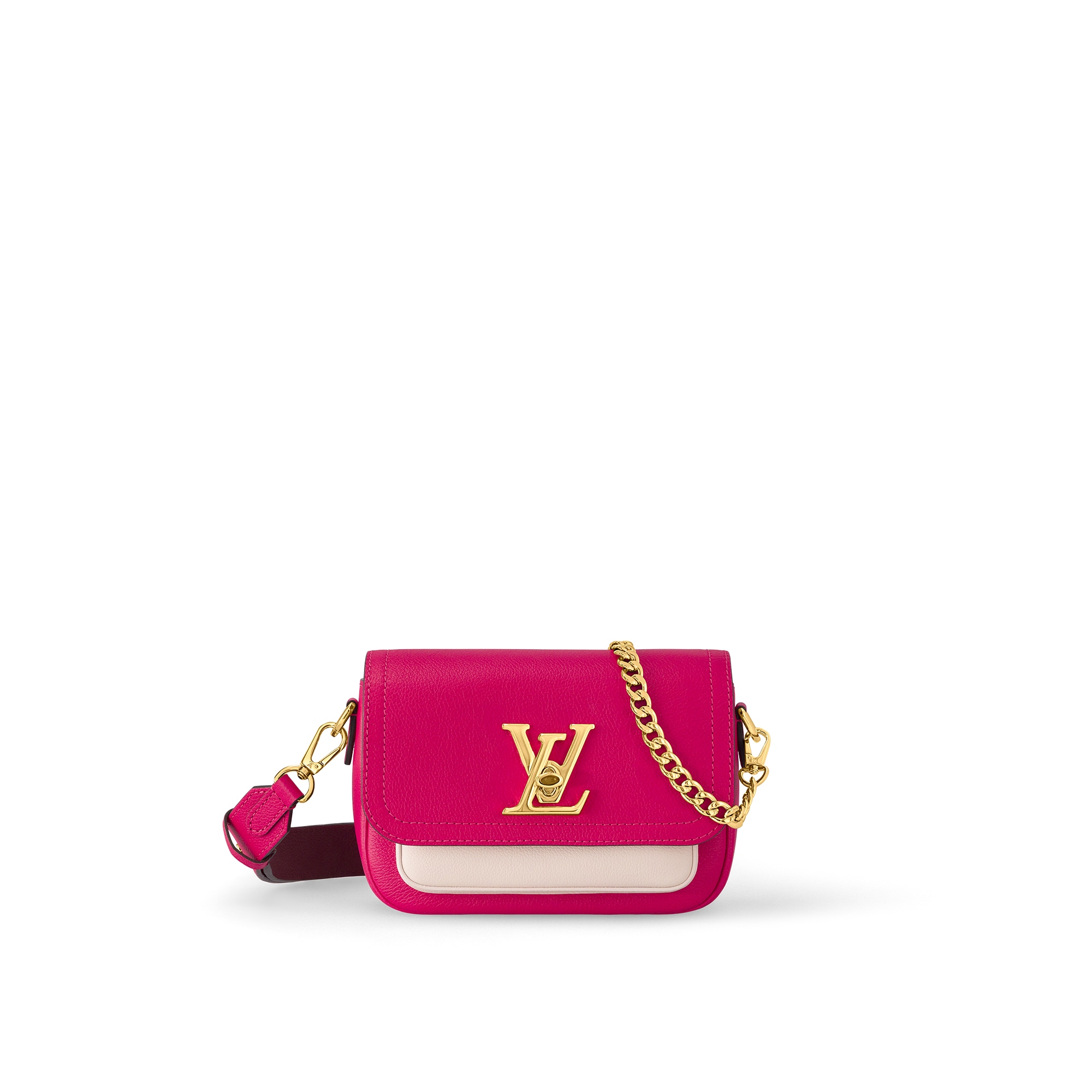 Louis Vuitton LockMe Tender Lockme Leather – Women – Handbags M20614 Rose Pondicherry
