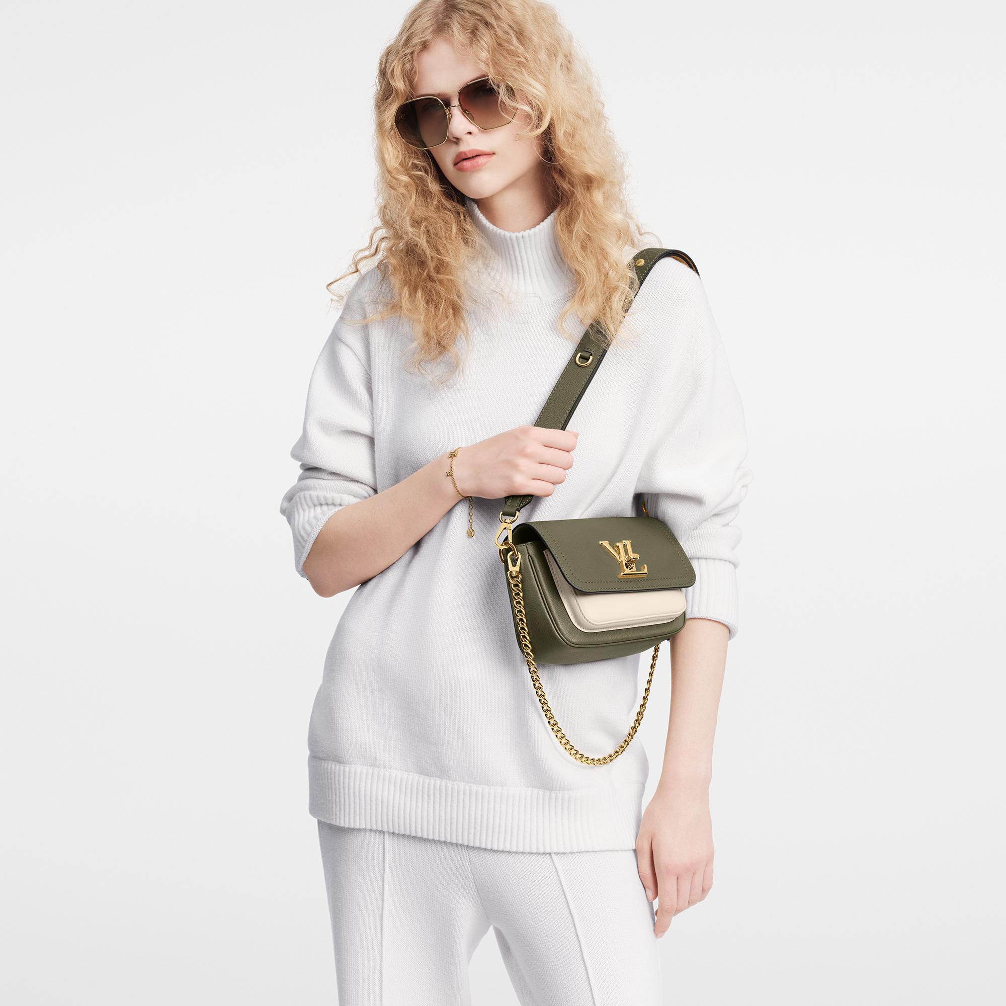 Louis Vuitton LockMe Tender Lockme Leather – Women – Handbags M59731 Light Khaki