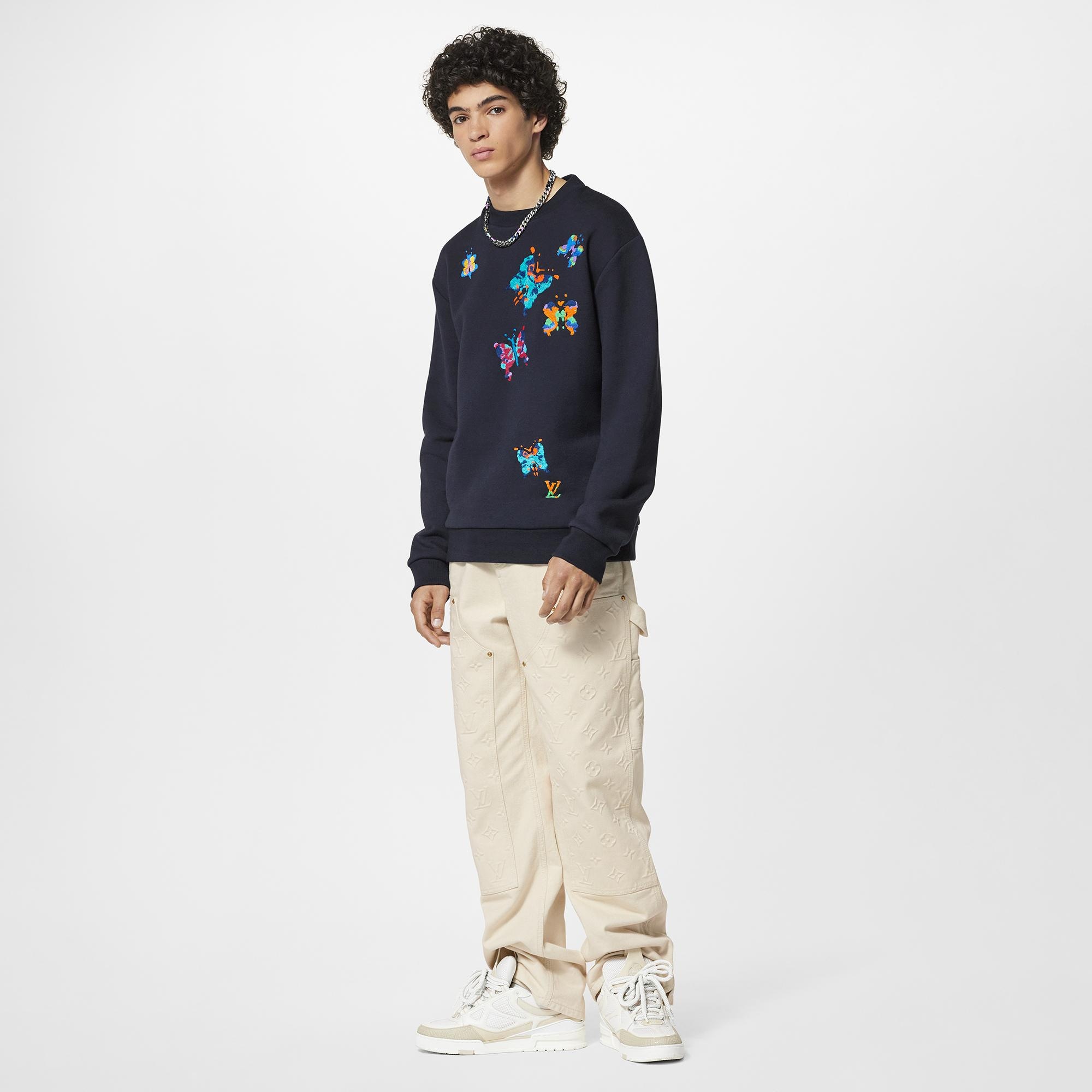 Louis Vuitton LV Butterflies Crewneck Sweatshirt – Men – Ready-to-Wear 1AATBM XS
