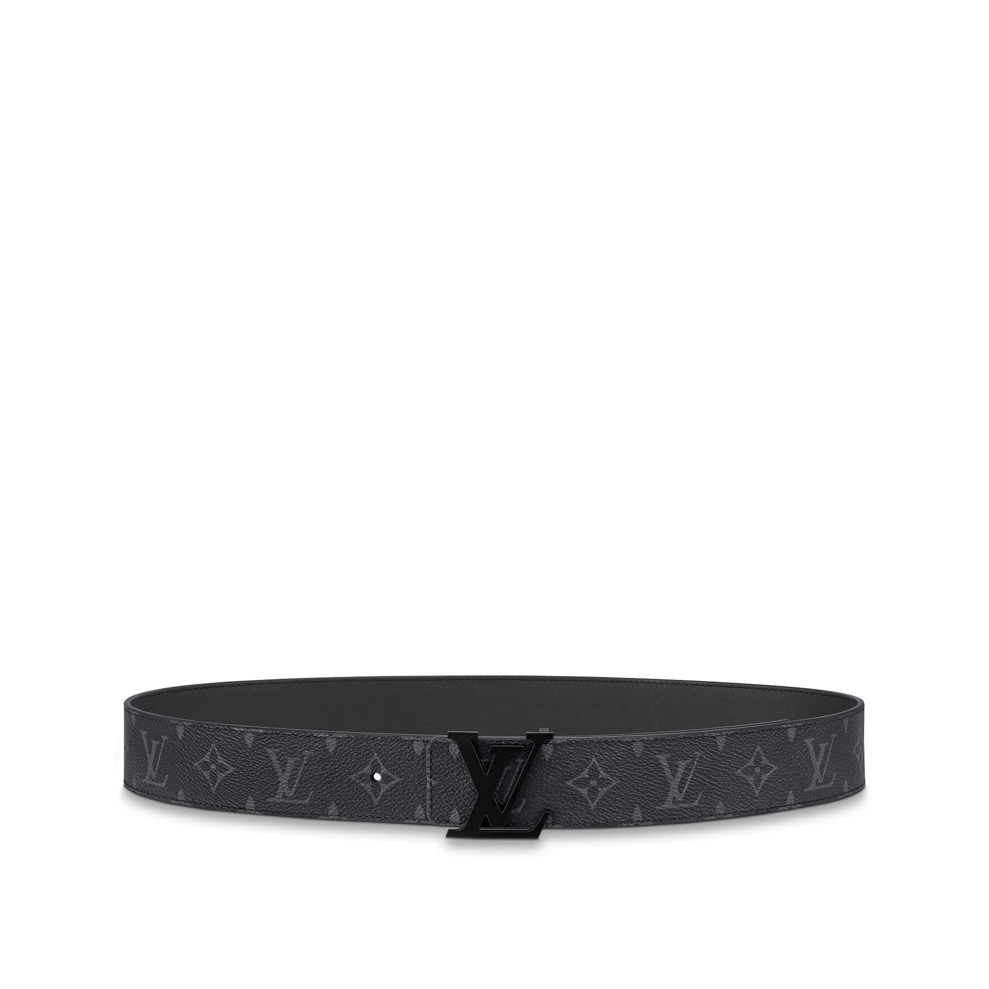 Louis Vuitton LV Initiales 40MM Matte Black Belt – Men – Accessories M0449S