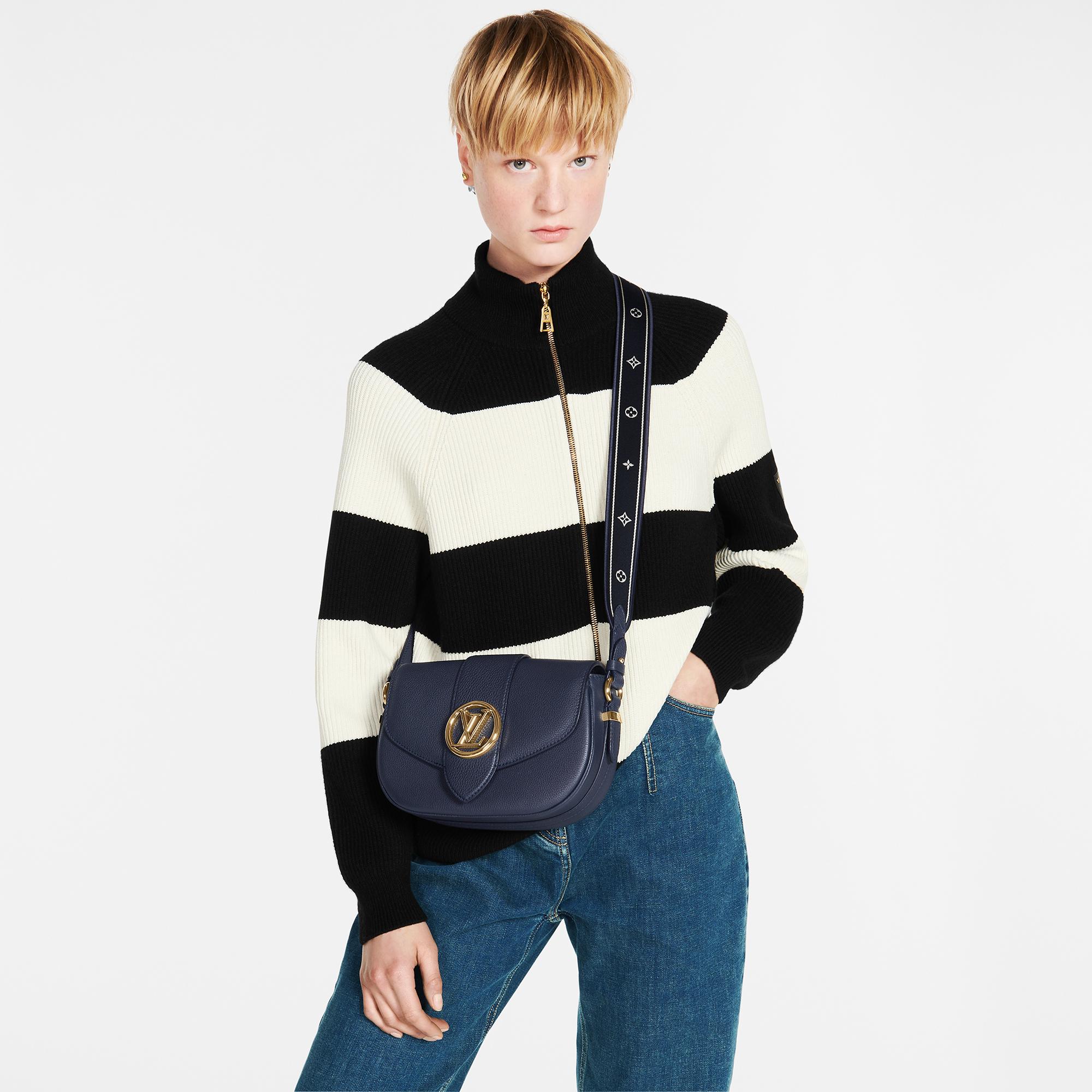 Louis Vuitton LV Pont 9 Soft MM – Women – Handbags M59300 Bleu Marine