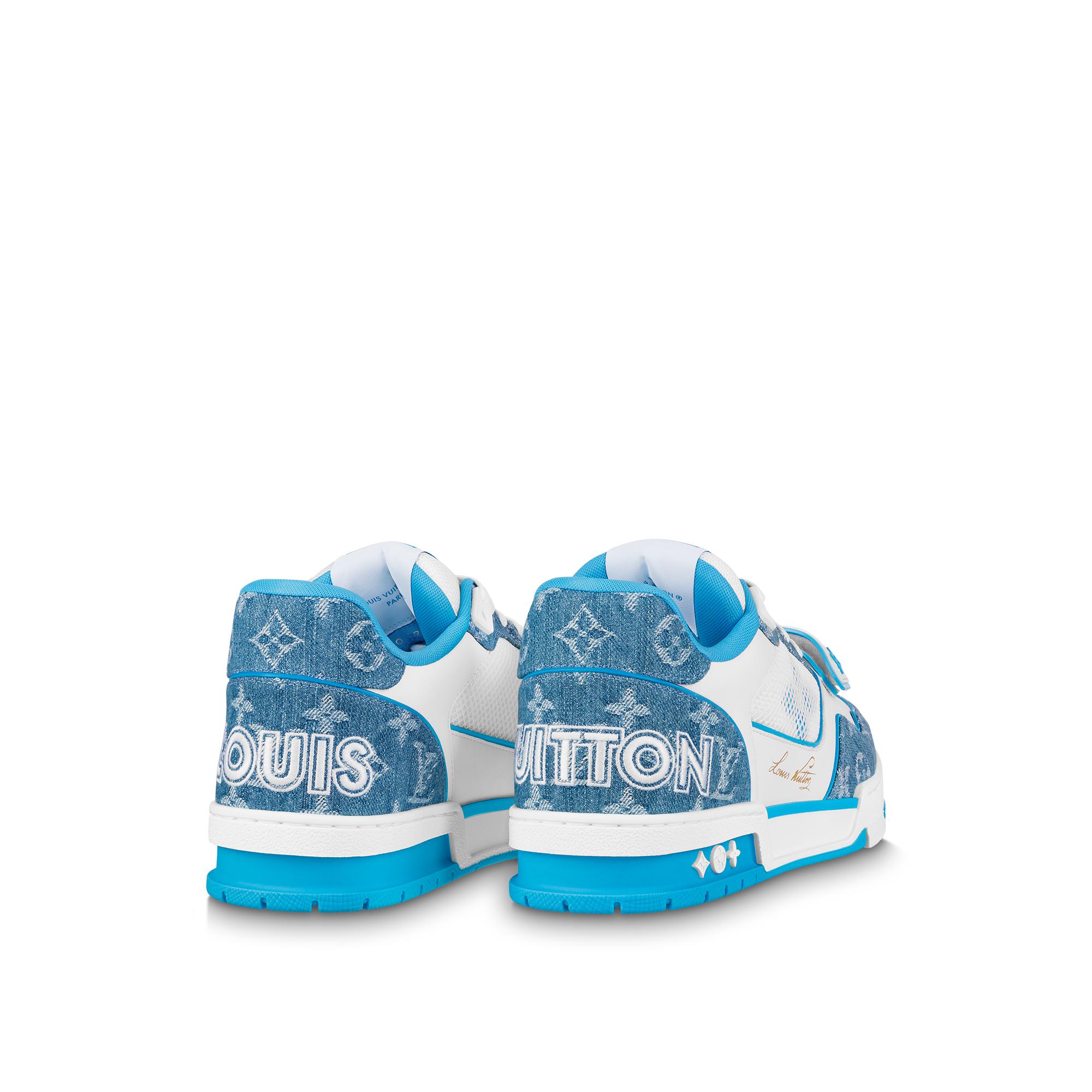 Size+14+-+Louis+Vuitton+LV+Trainer+Blue+-+1A9ZIB for sale online