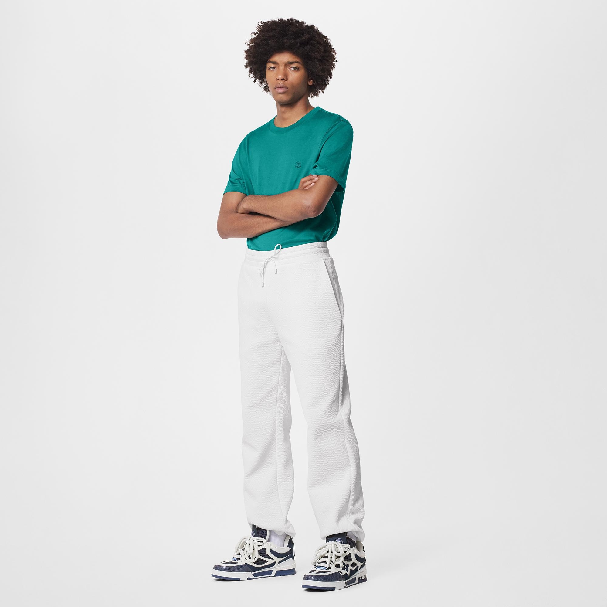 Louis Vuitton LVSE Monogram Fleece Jogpants – Men – Ready-to-Wear 1AATU6 Milk White
