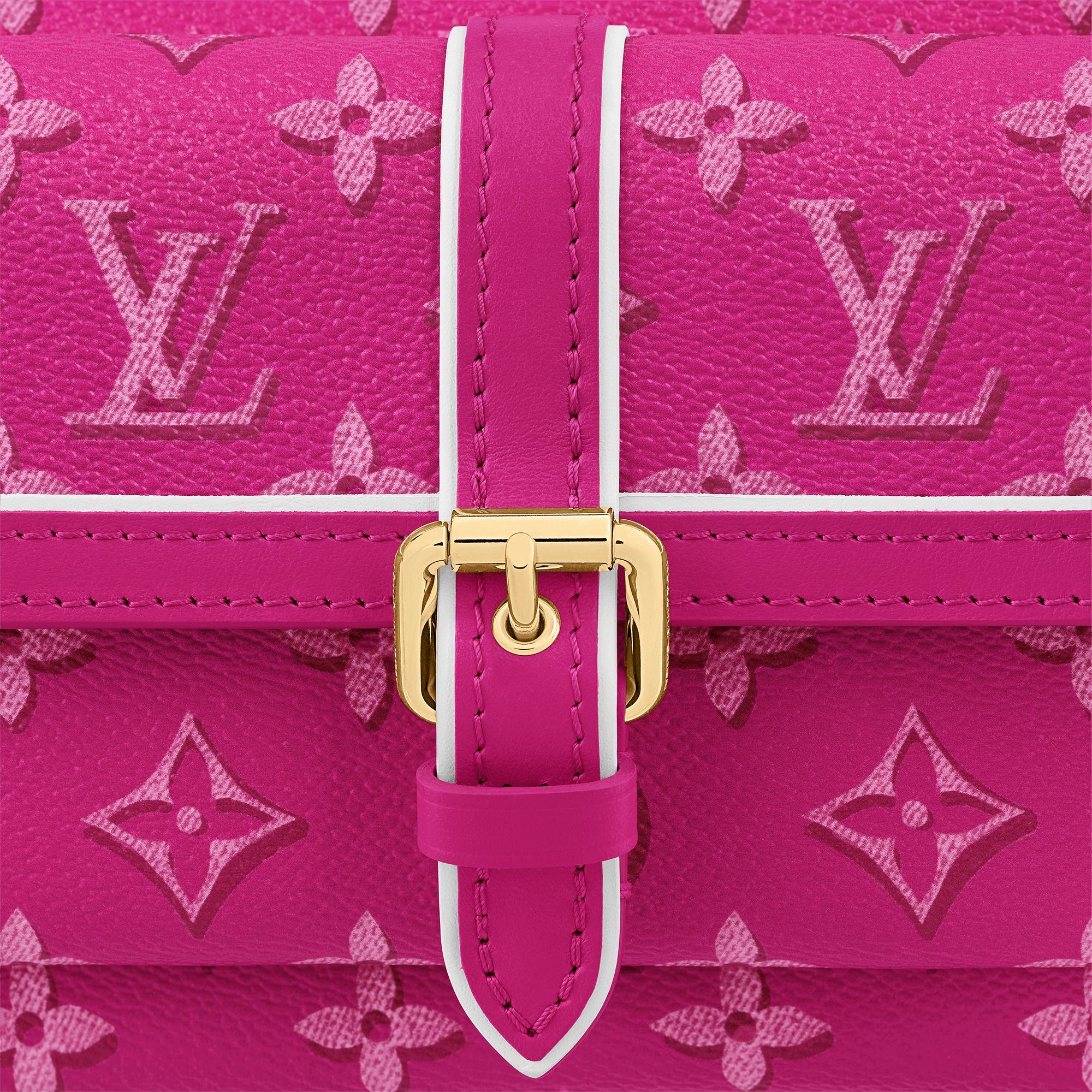 Louis Vuitton M46161 Maxi Multi Pochette Accessoires Handbag Monogram  Coated Canvas Rose