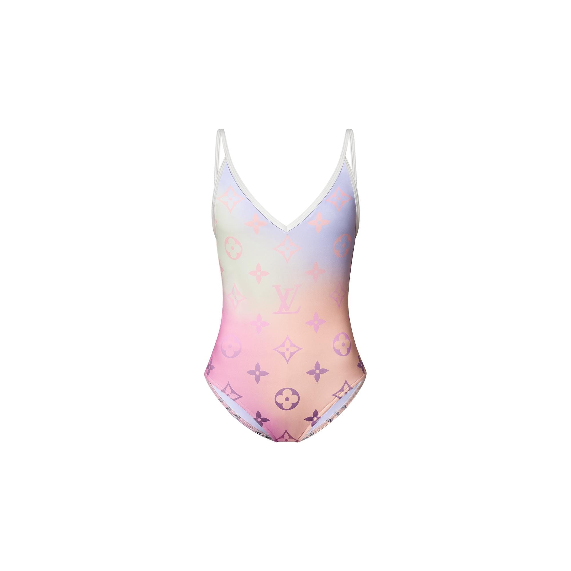 Louis Vuitton Monogram Gradient Cut-Out One-Piece Swimsuit – Women – Ready-to-Wear 1A9X2Q Pink
