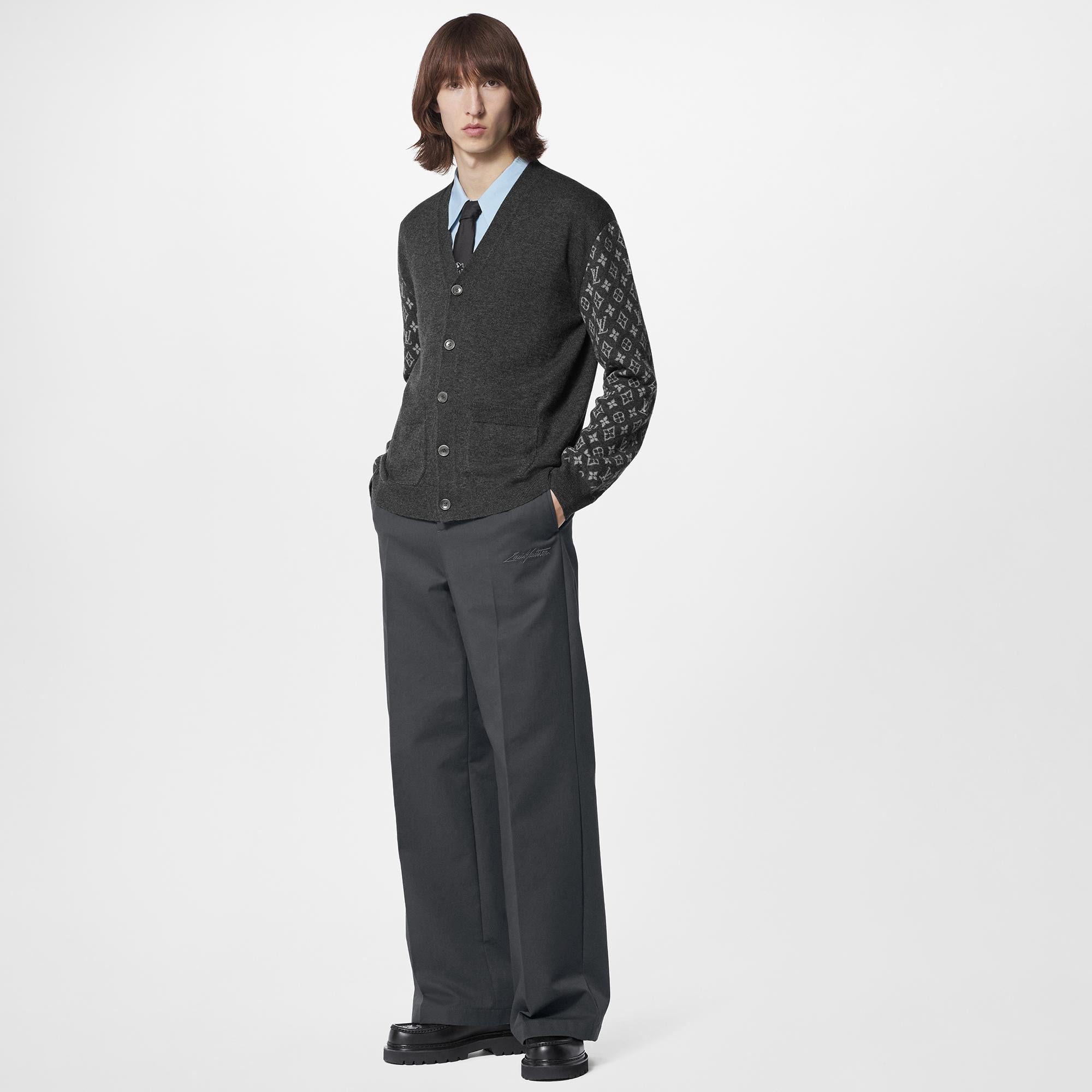 Louis Vuitton Monogram Mix Cashmere Cardigan – Men – Ready-to-Wear 1AATLX XS