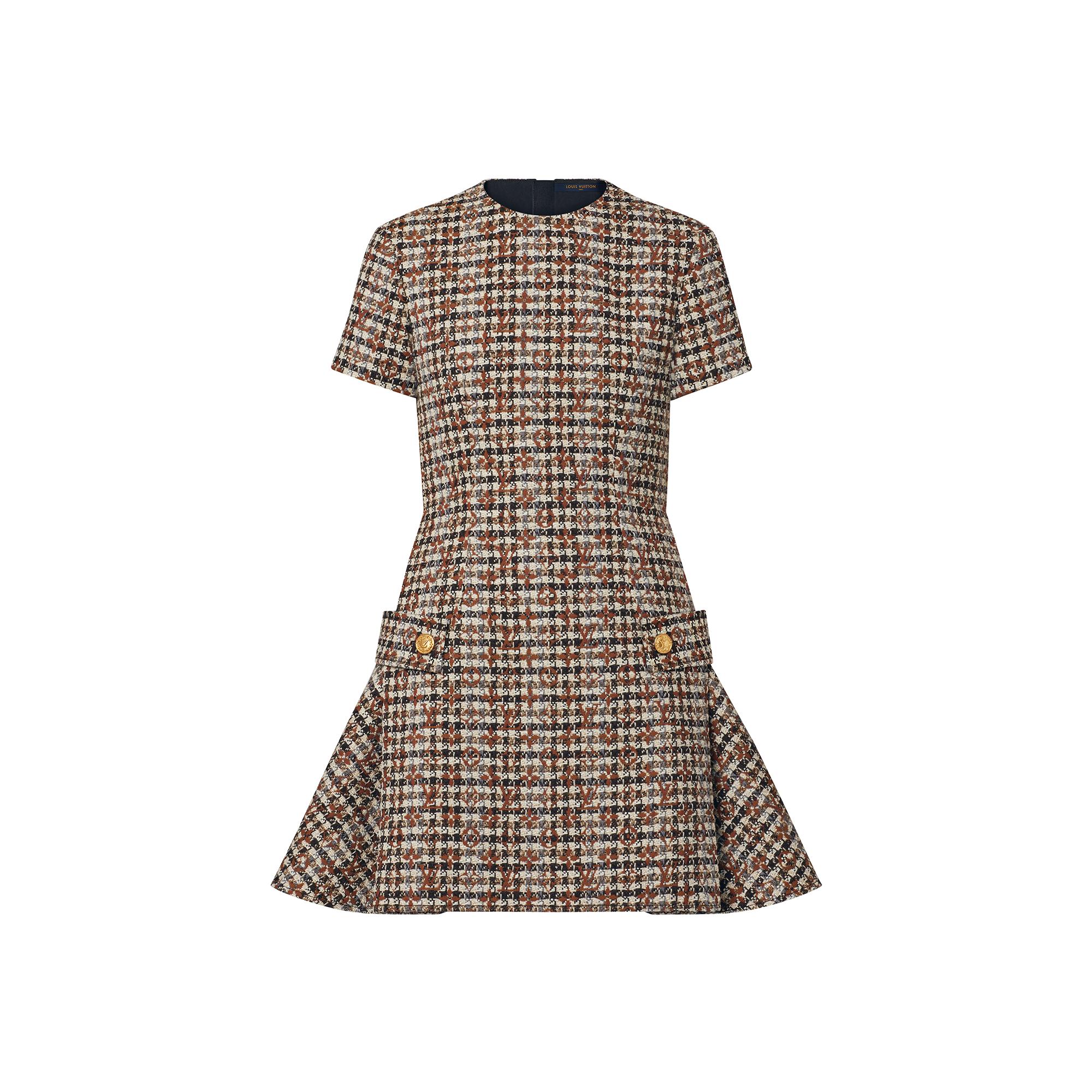 Louis Vuitton Monogram Tweed Skater Dress – Women – Ready-to-Wear 1AA948