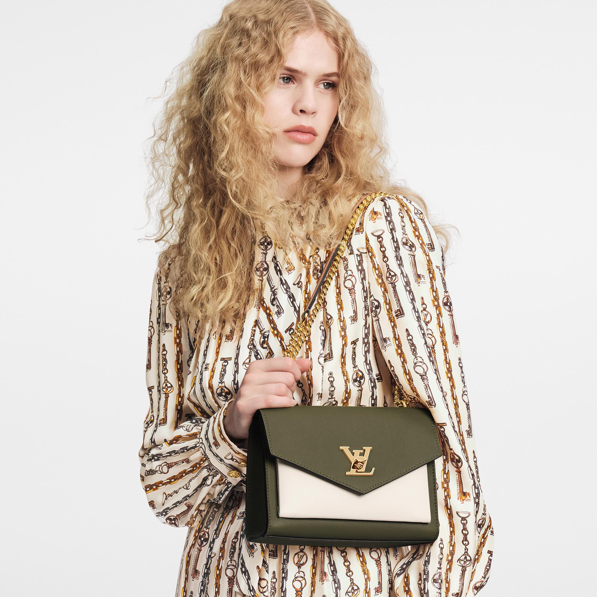 Louis Vuitton MyLockMe Chain Bag Lockme Leather – Women – Handbags M20799 Light Khaki