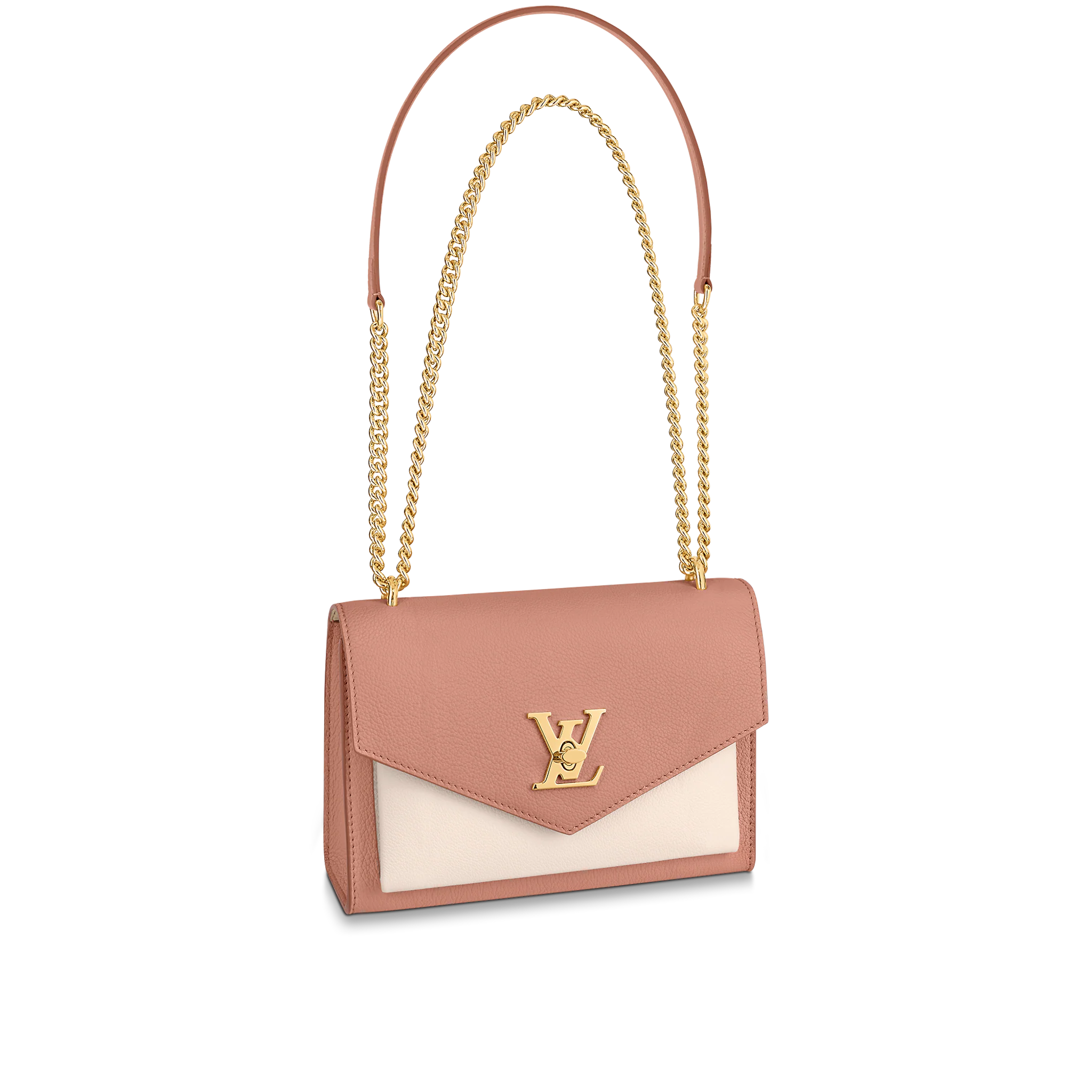 Louis Vuitton MyLockMe Chain Bag Lockme Leather – Women – Handbags M21217 Rose Trianon