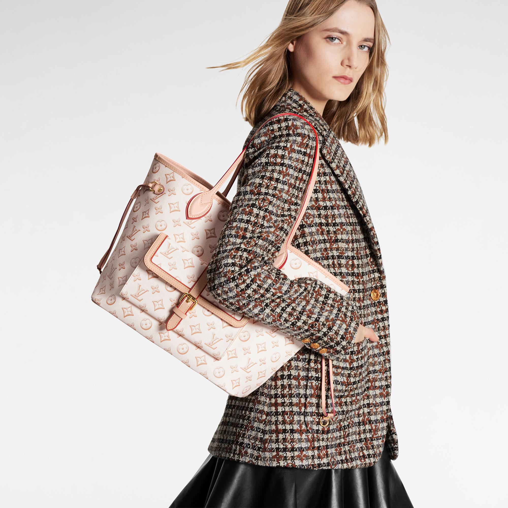 Louis Vuitton Neverfull MM – Women – Handbags M20921 Beige Clair