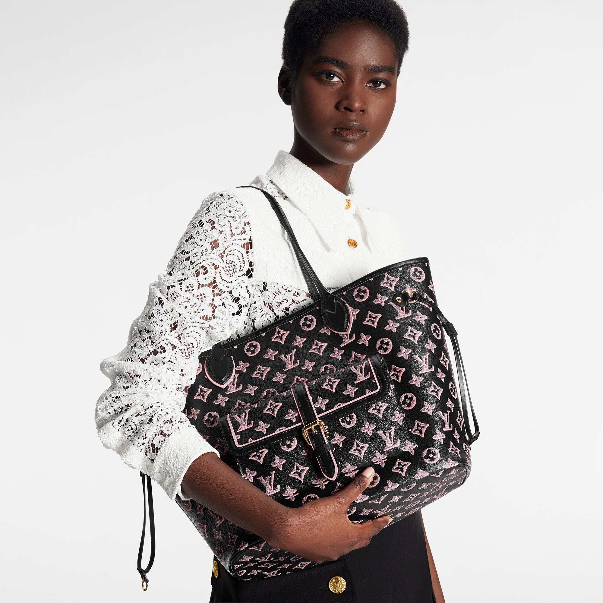 Louis Vuitton Neverfull MM – Women – Handbags M46137 Black
