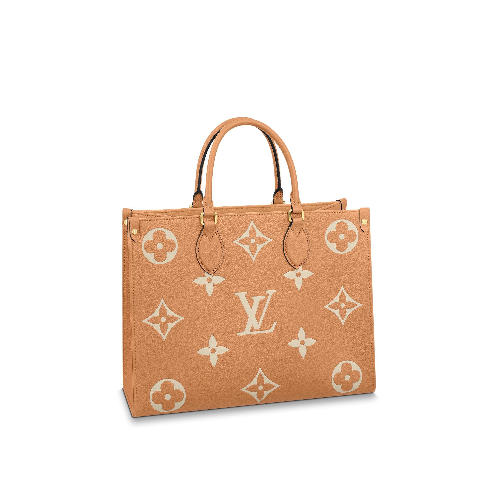 Louis Vuitton OnTheGo MM – Women – Handbags M45982 Arizona / Beige
