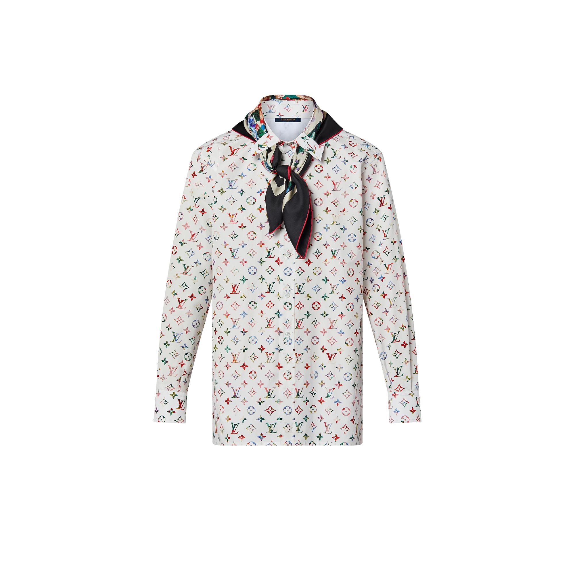 Louis Vuitton Vintage Flower Scarf Monogram Shirt – Women – Ready-to-Wear 1AALS5