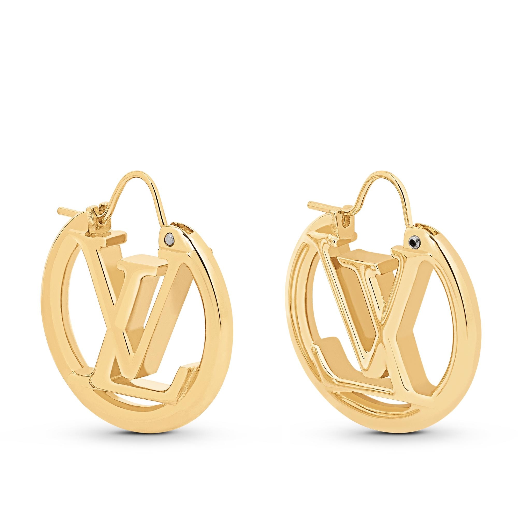 Louis Vuitton Louise Earrings LV Circle in Gold – Accessories M00396