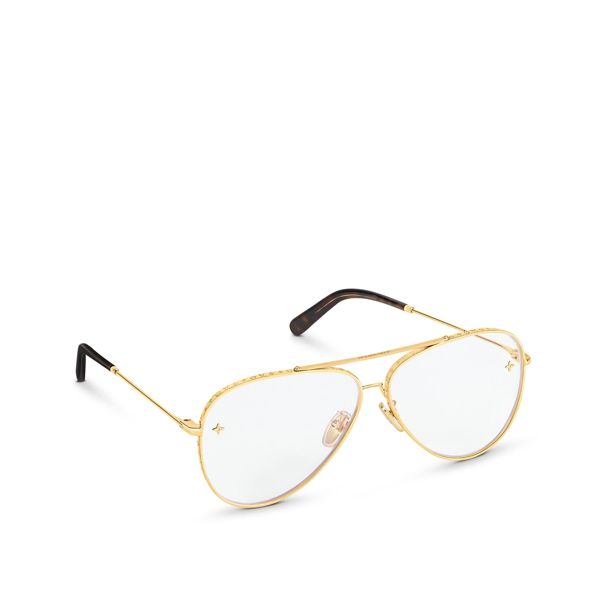 Louis Vuitton The LV Pilot Anti-Blue Light Glasses in Transparent – WOMEN – Accessories Z1634U