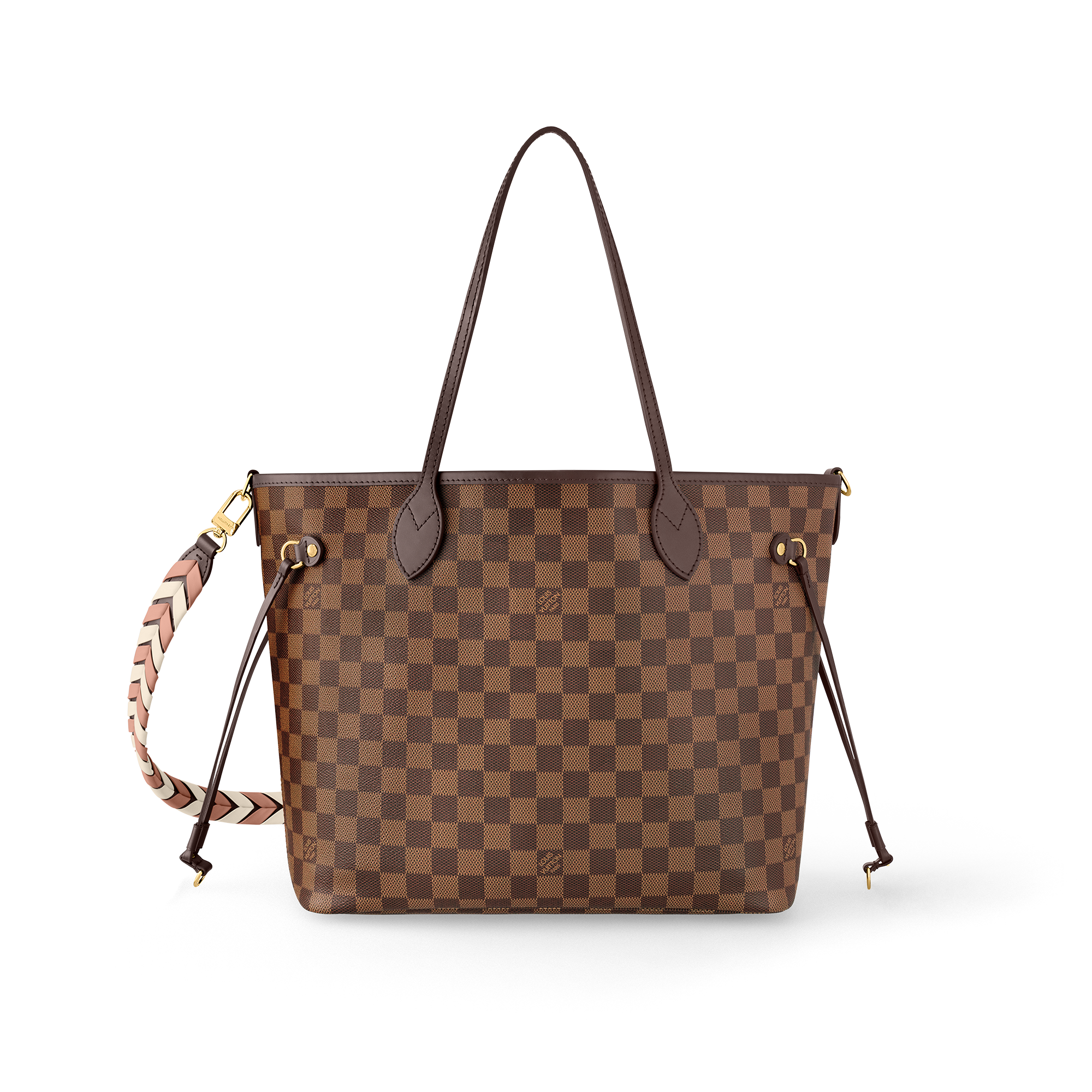 Louis Vuitton Braided Neverfull MM Damier Ebene – Women – Handbags N40448