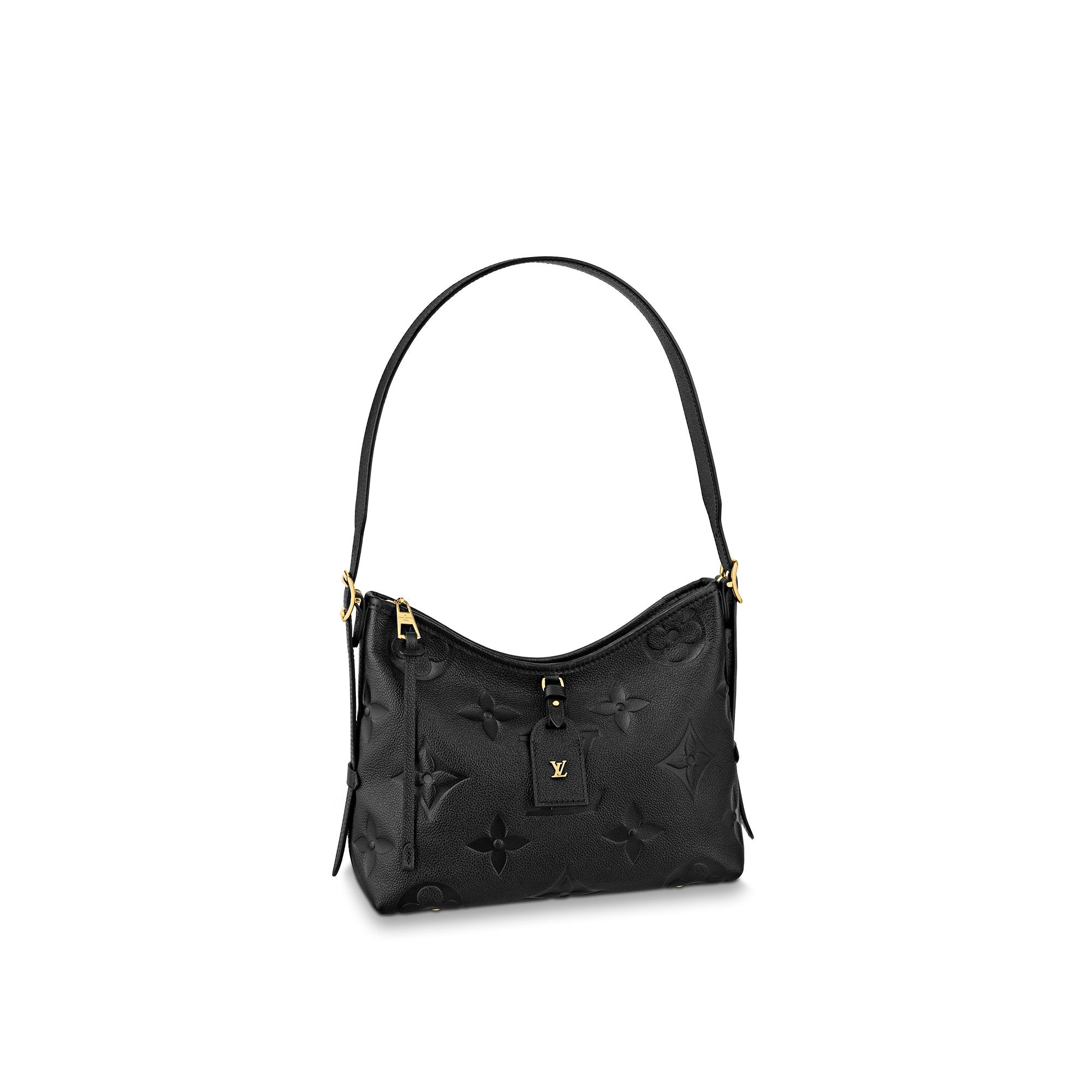 Louis Vuitton CarryAll PM Monogram Empreinte Leather – Women – Handbags M46288 Black