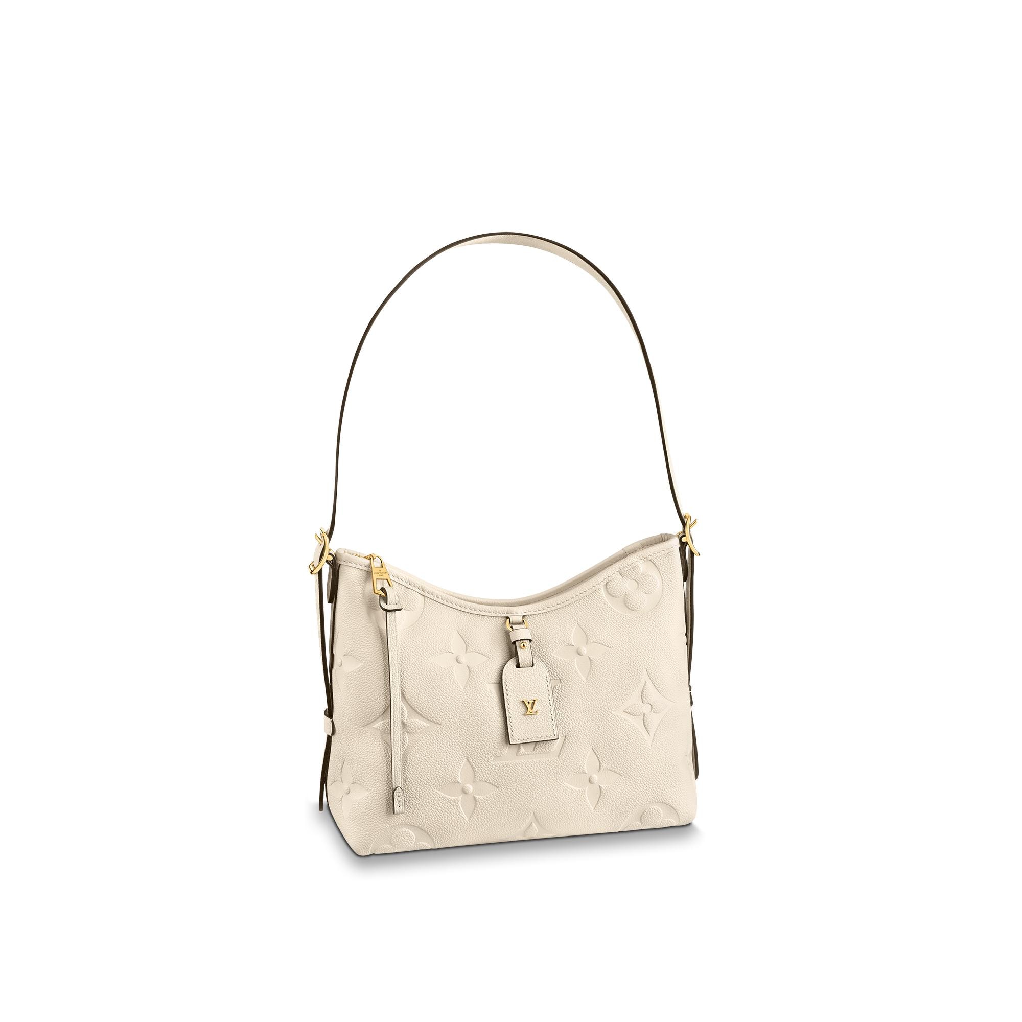 Louis Vuitton CarryAll PM Monogram Empreinte Leather – Women – Handbags M46293 Cream
