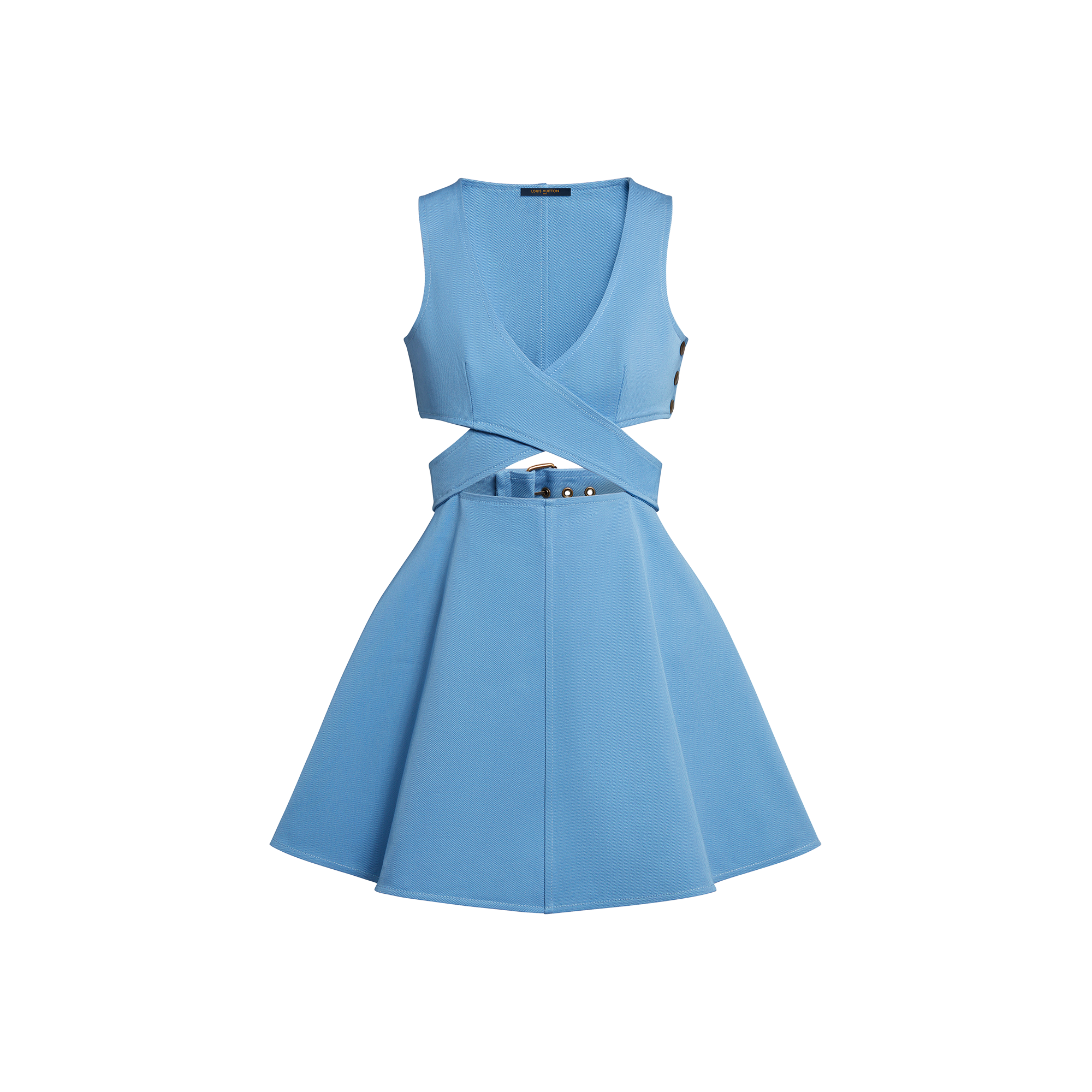 Louis Vuitton Crossover Detail A-Line Mini Dress  – Women – Ready-to-Wear 1AAWK3