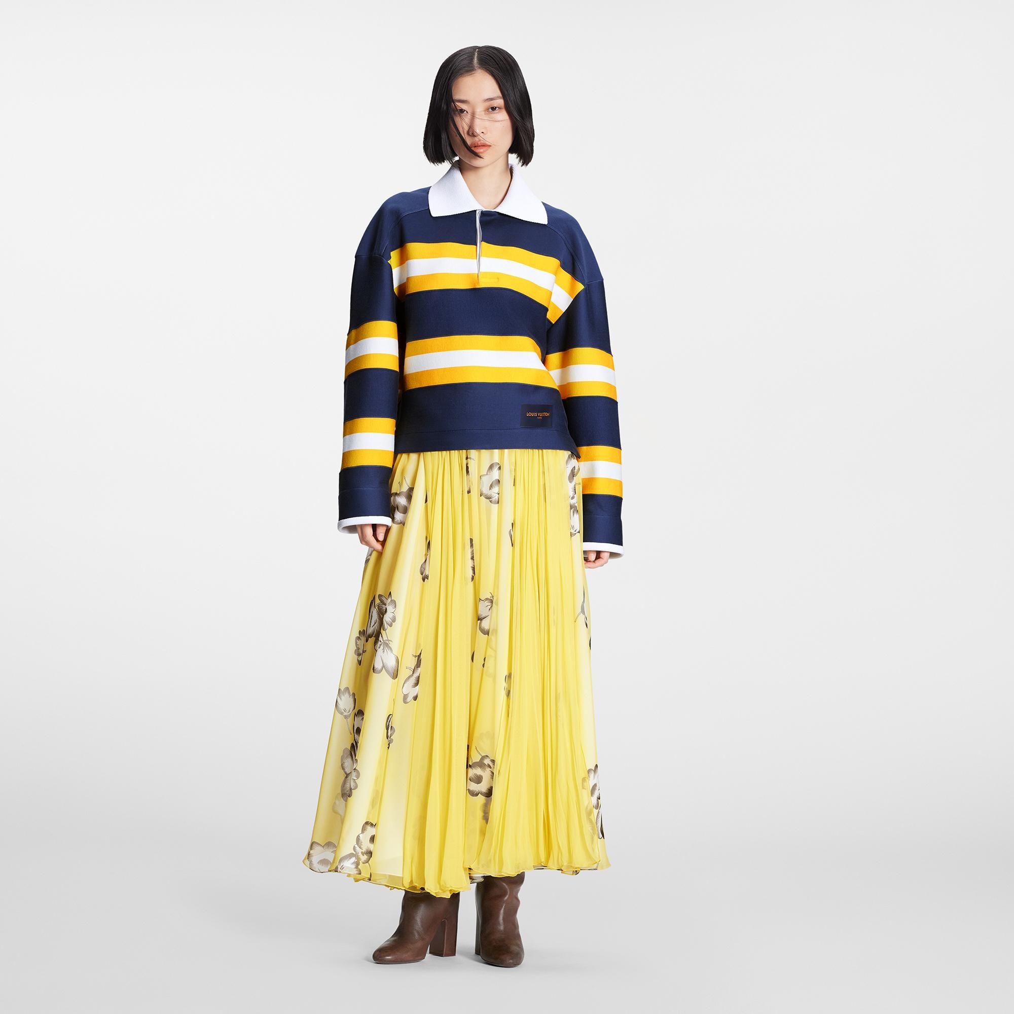 Louis Vuitton Floral Fluid Silk Chiffon Midi Skirt – Women – Ready-to-Wear 1AAMNM