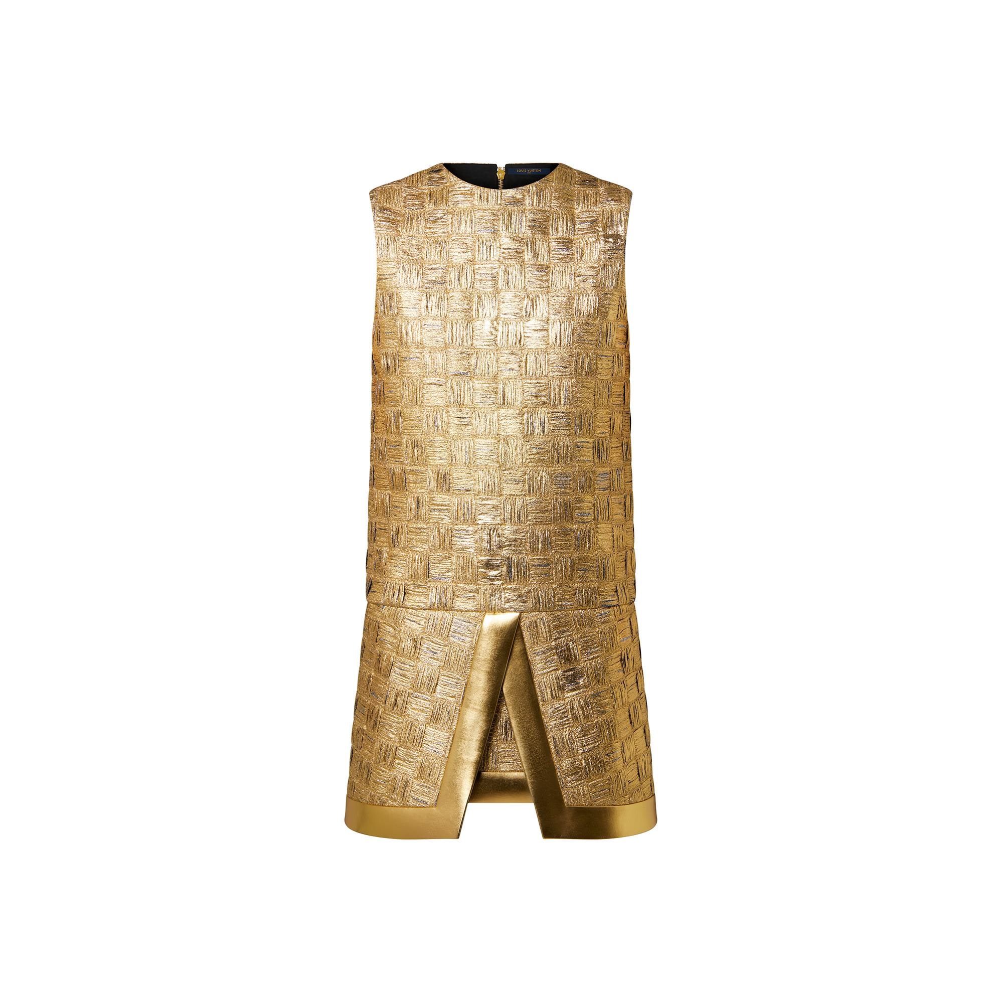 Louis Vuitton Gold Weave Tank Dress – Women – Ready-to-Wear 1AAY82