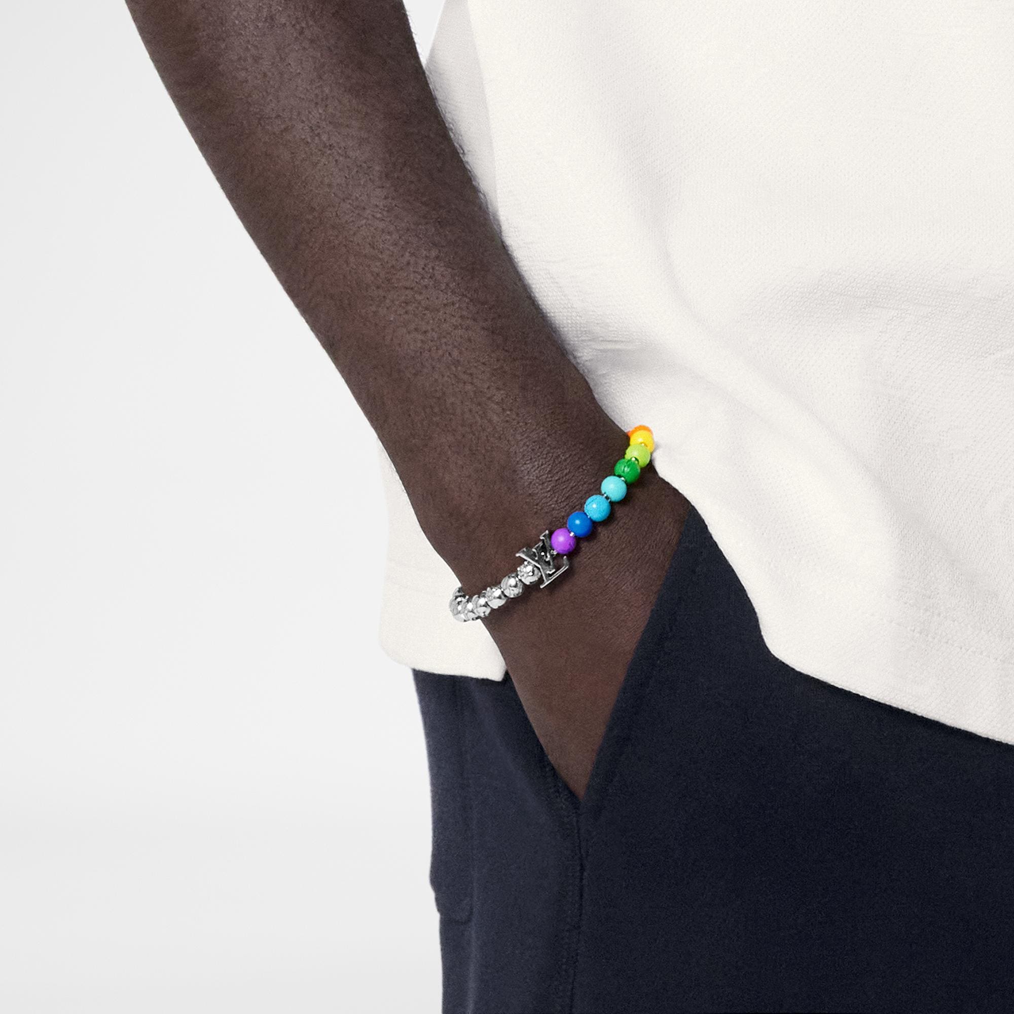 Louis Vuitton LV Beads Bracelet – Men – Accessories M0934A Multicolored