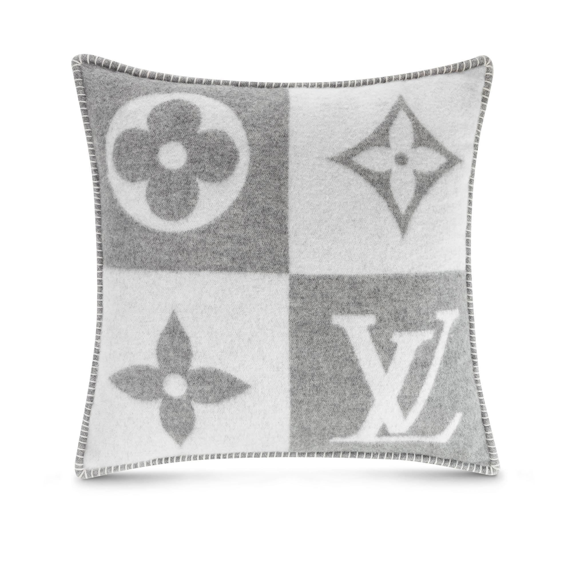 Louis Vuitton LV Checkmate Cushion – Art of Living – Sports and Lifestyle M77863 Grey