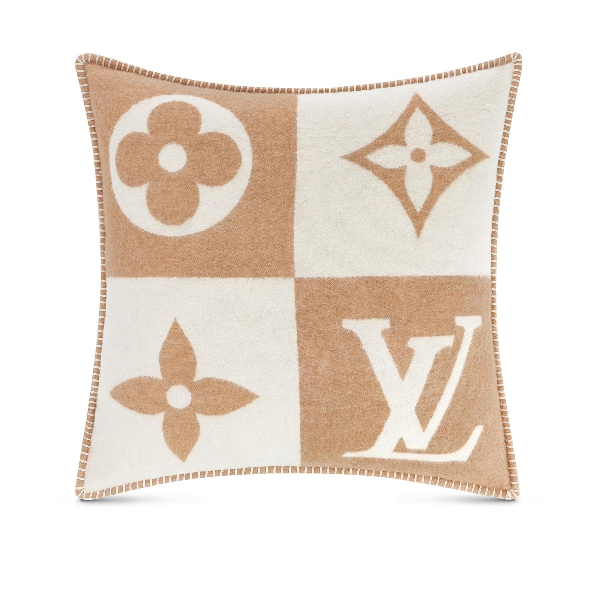 Louis Vuitton LV Checkmate Cushion – Art of Living – Sports and Lifestyle M77864 Beige