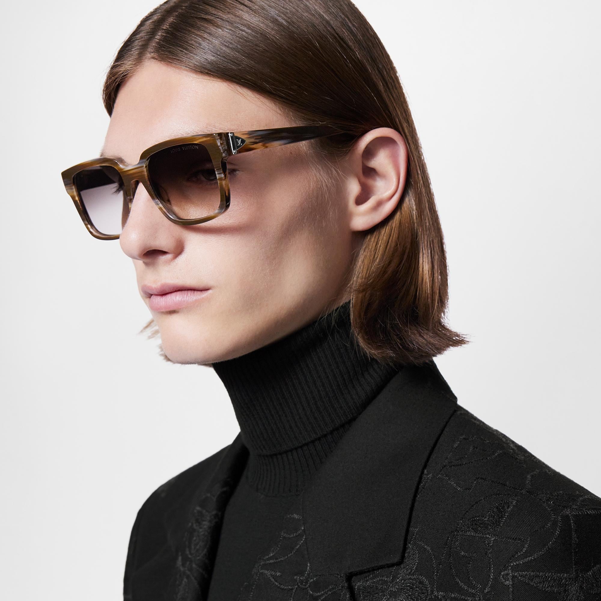 Louis Vuitton LV Glide Square Sunglasses – Men – Accessories Z1785E Dark Brown