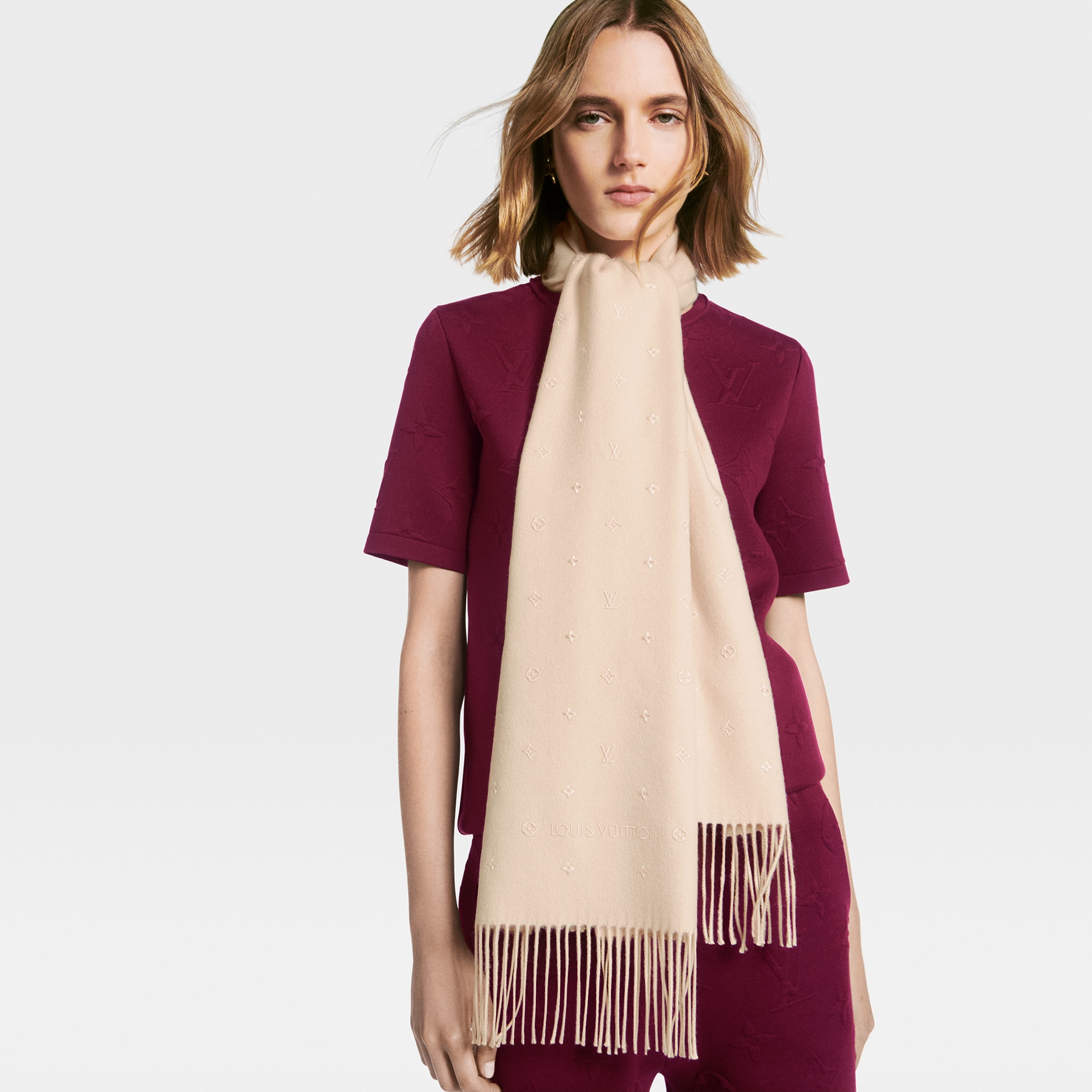 Louis Vuitton LV Stellar Scarf – Women – Accessories M78205 Powdery Pink