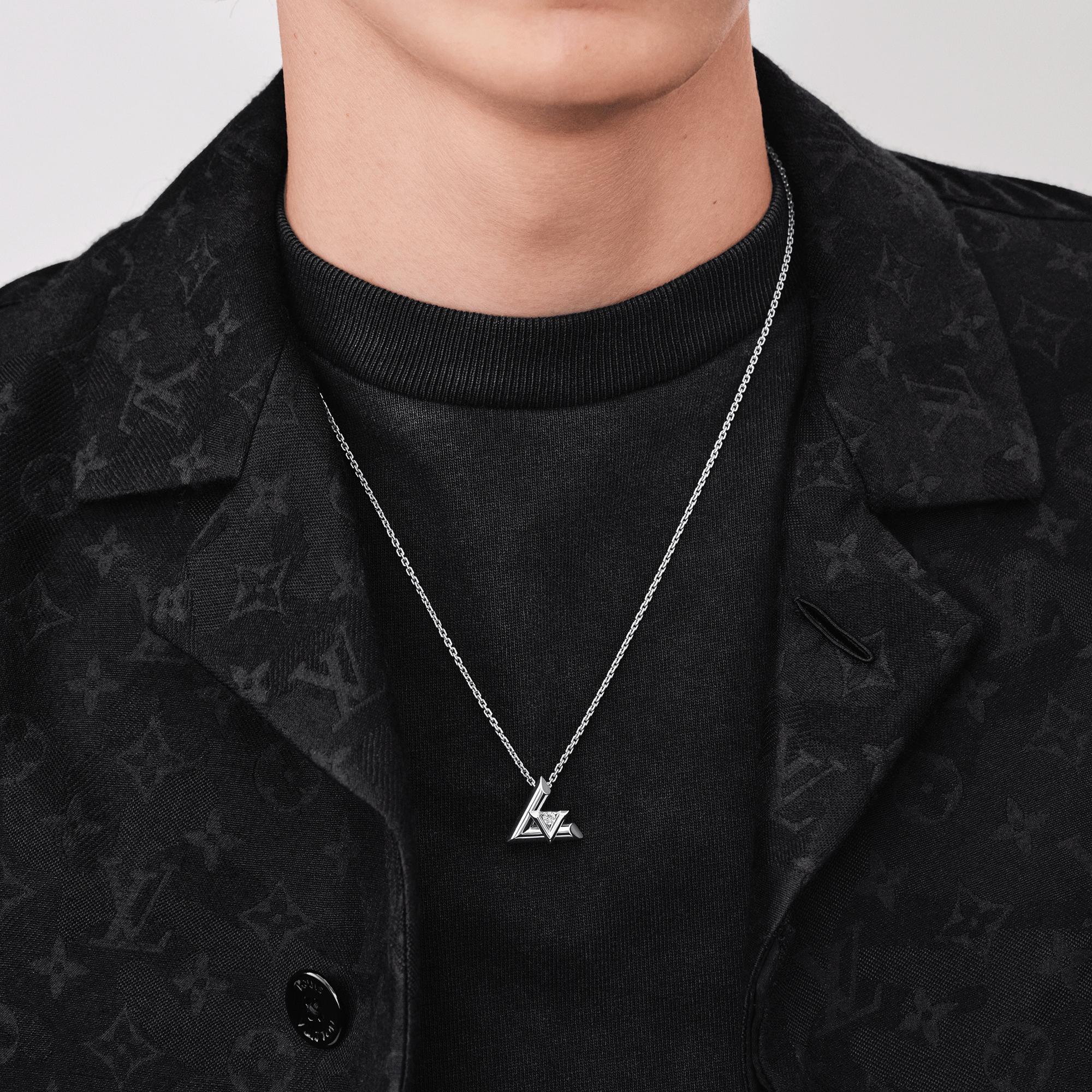 Louis Vuitton LV Volt One Large Pendant, White Gold And Diamond – Jewelry – Categories Q93807