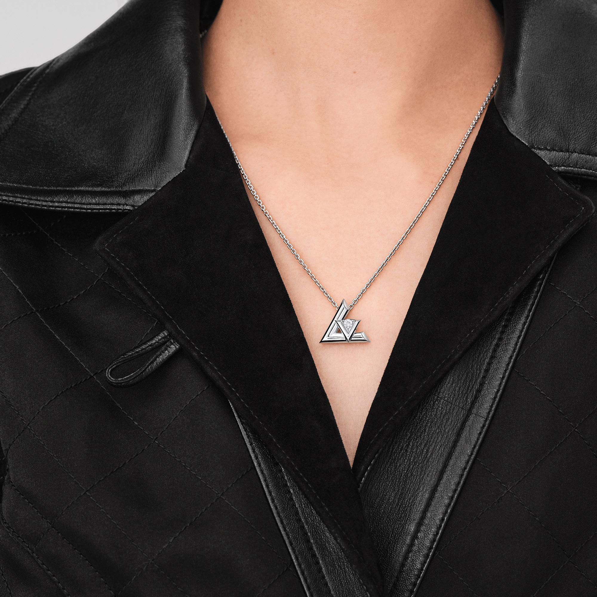 Louis Vuitton LV Volt One Large Pendant, White Gold And Diamond – Jewelry – Categories Q93807