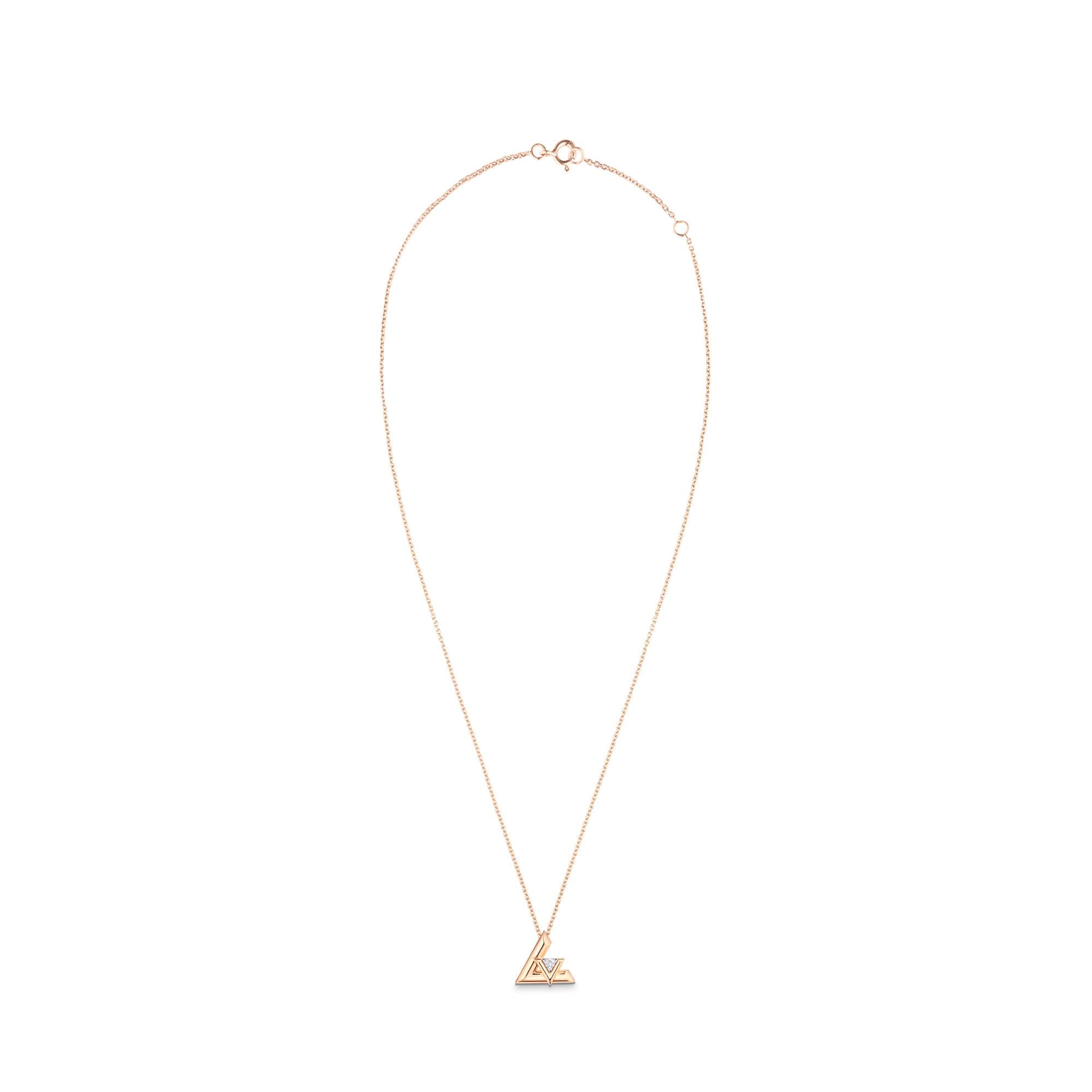 Louis Vuitton LV Volt One Small Pendant, Pink Gold And Diamond – Jewelry – Categories Q93813