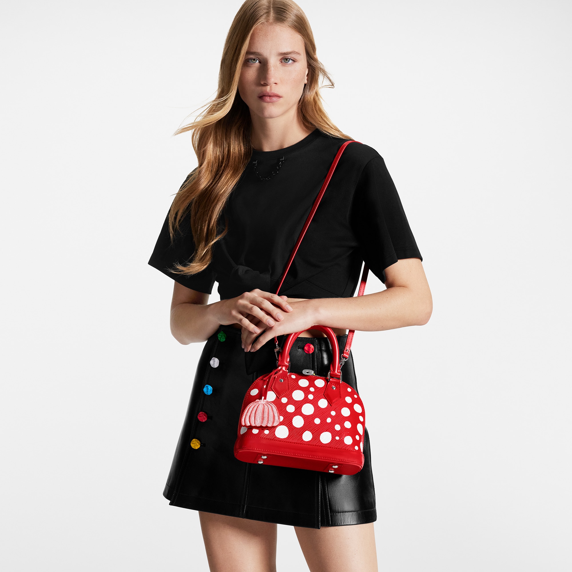 Louis Vuitton LV x YK Alma BB Epi Leather – Women – Handbags M21698 Rouge Blanc