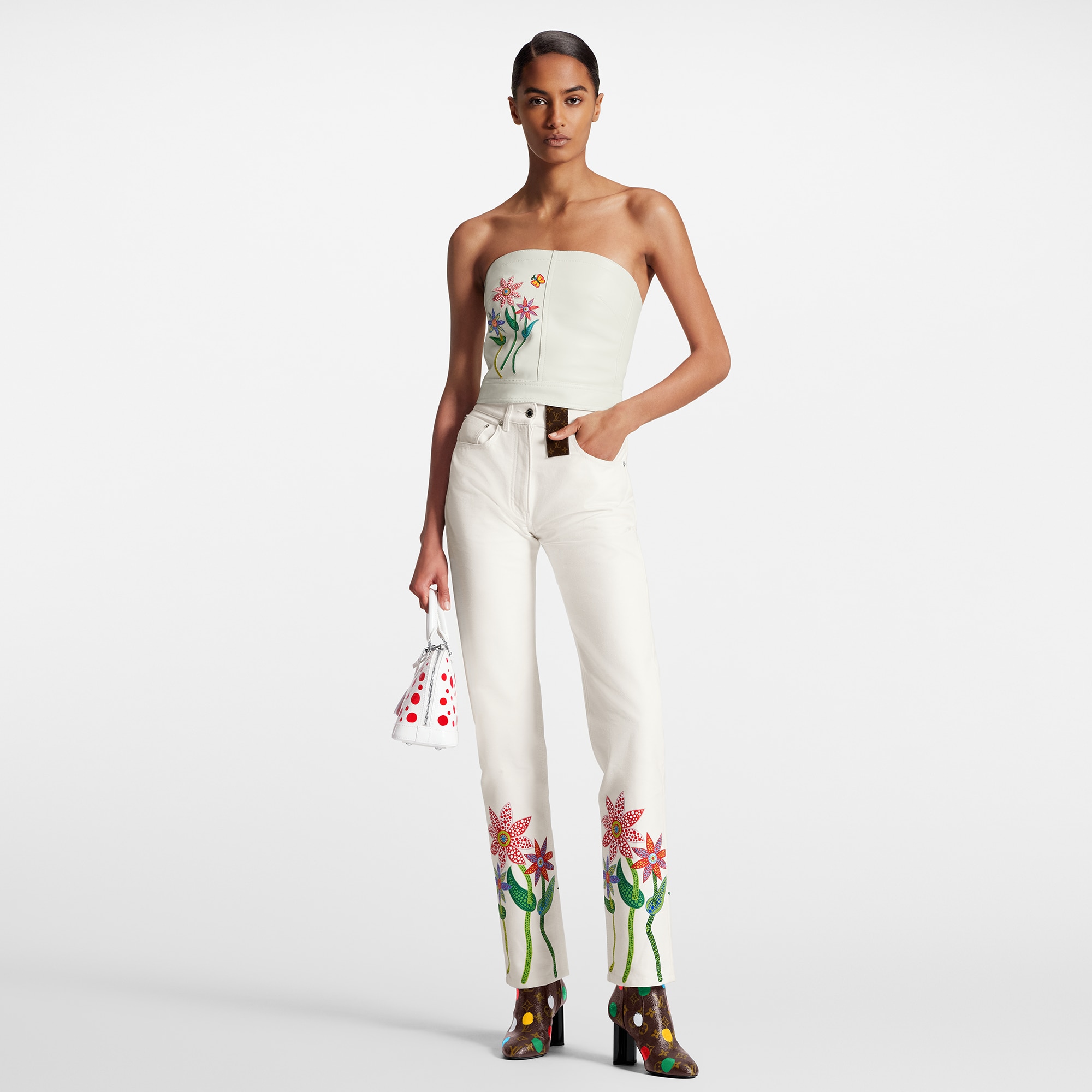 Louis Vuitton LV x YK Flowers Leather Bustier – Women – Ready-to-Wear 1AB81L