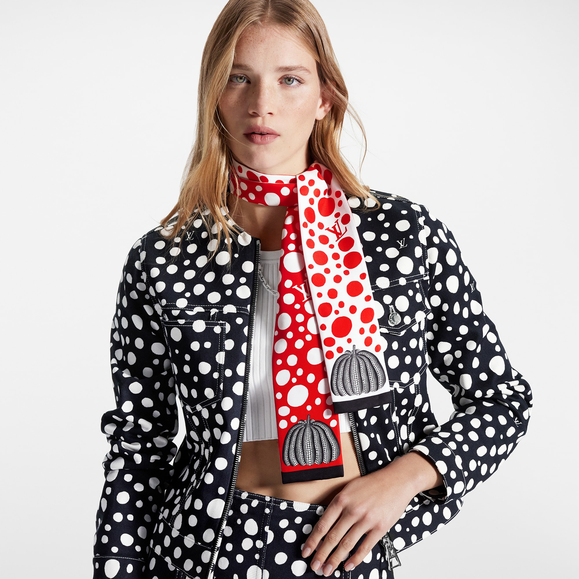 Louis Vuitton LV x YK Infinity Dots Bandeau – Women – Accessories M78294 Red White
