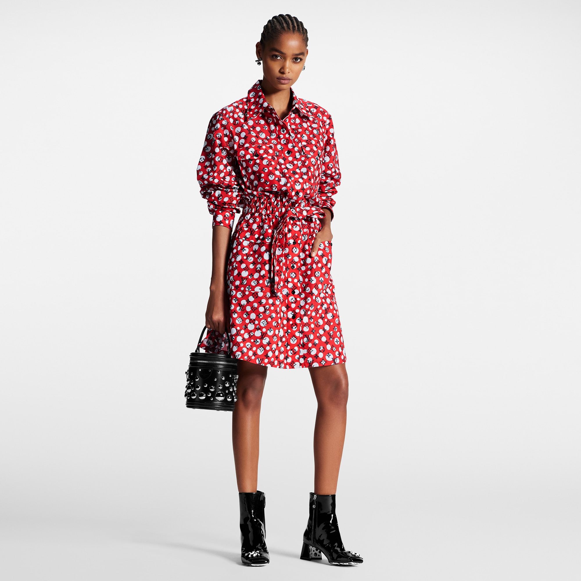 Louis Vuitton LV x YK Infinity Dots Monogram Shirt Dress – Women – Ready-to-Wear 1AB7PY
