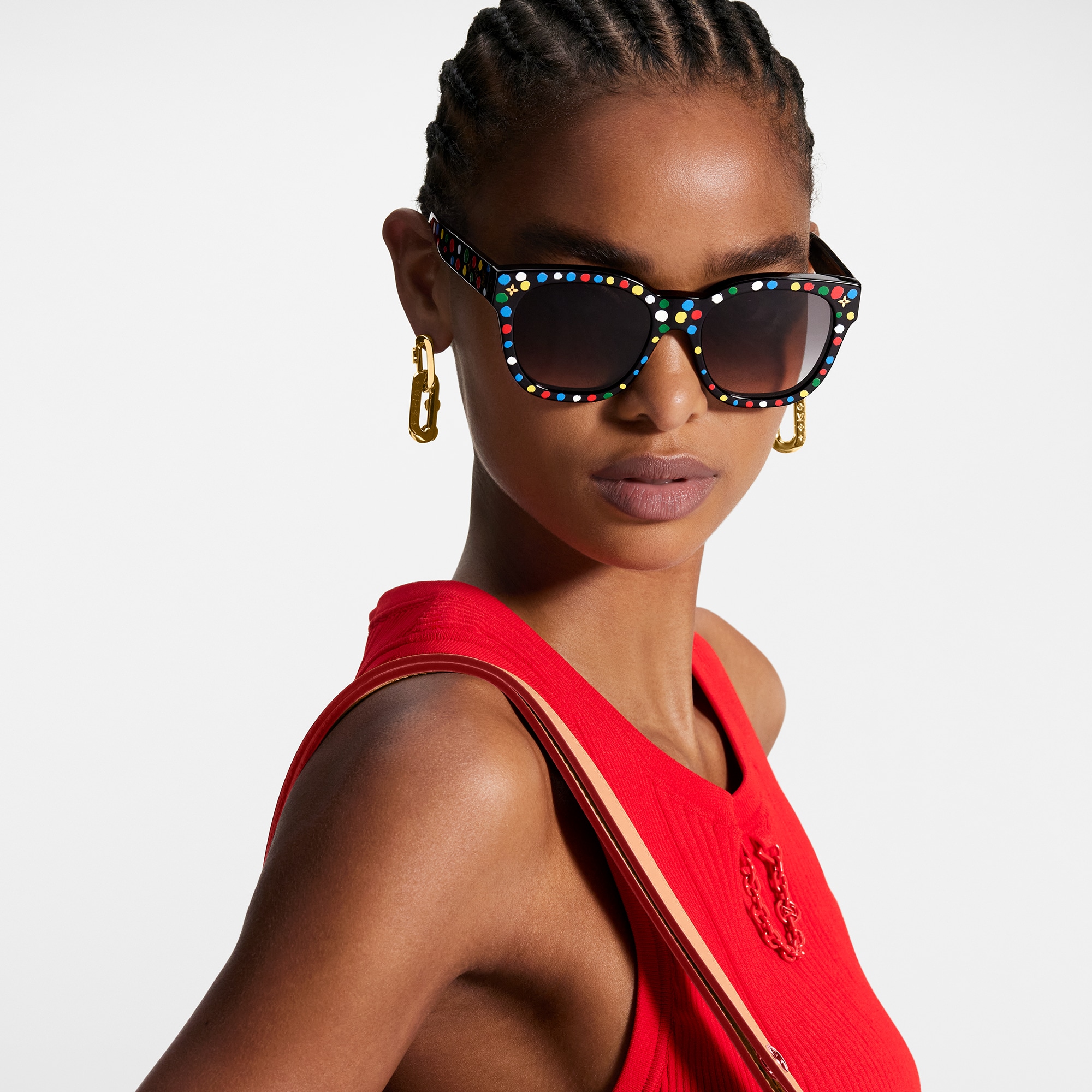 Louis Vuitton LV x YK My Monogram Square Painted Dots Sunglasses – Women – Accessories Z1903W