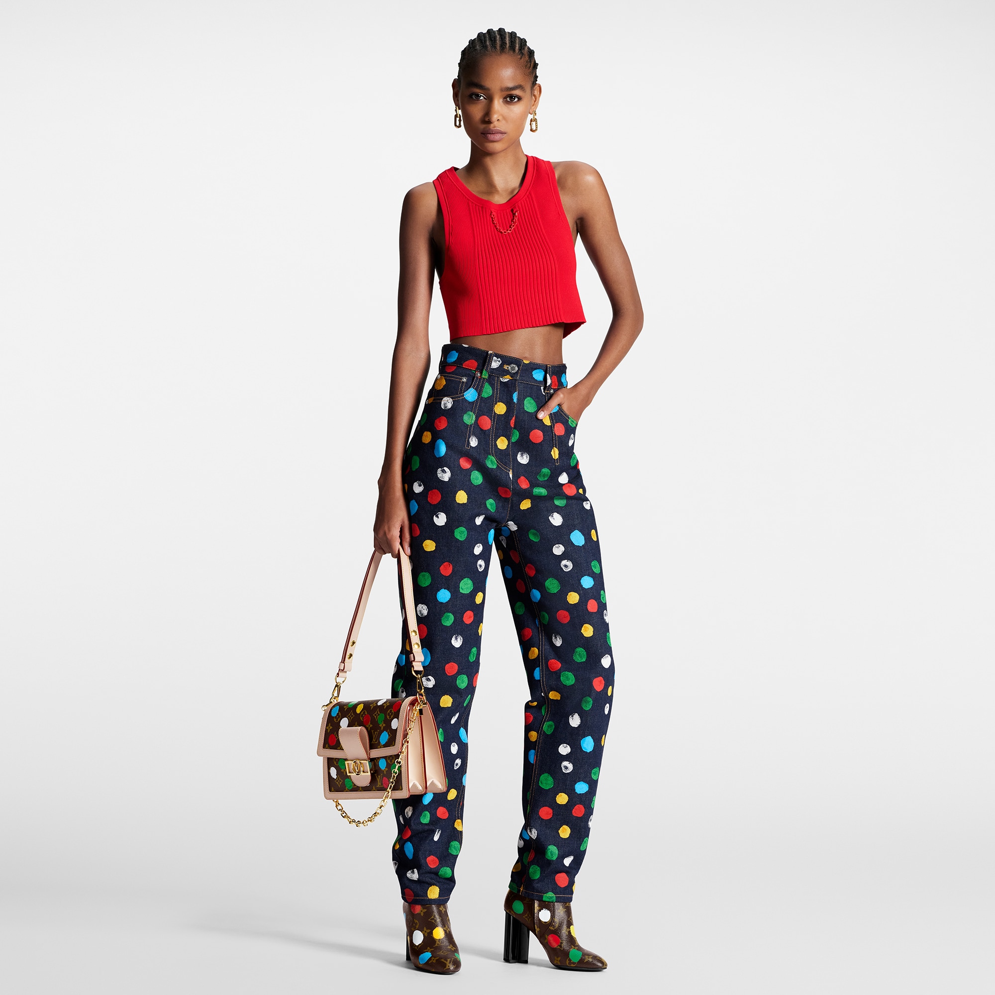 Louis Vuitton LV x YK Painted Dots Jeans – Women – Ready-to-Wear 1AB7SE
