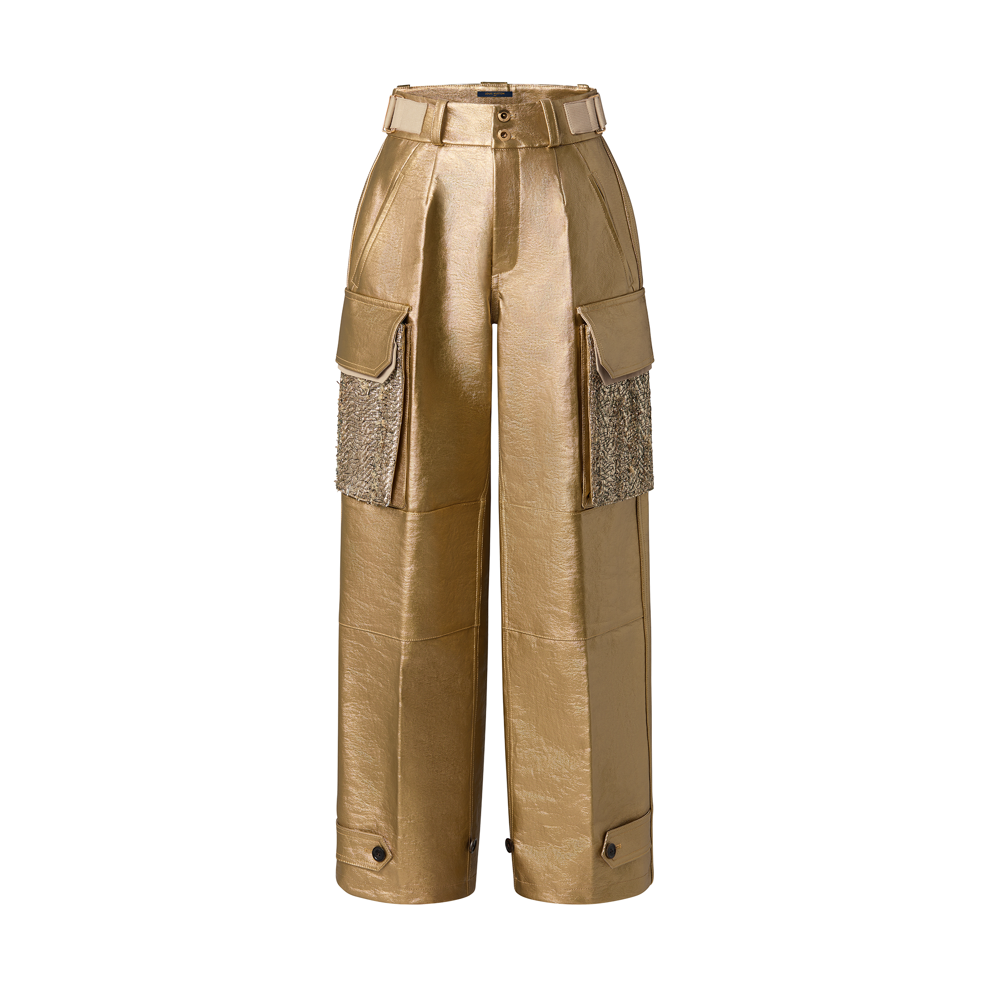 Louis Vuitton Metallized Cotton Cargo Pants  – Women – Ready-to-Wear 1AAXQA